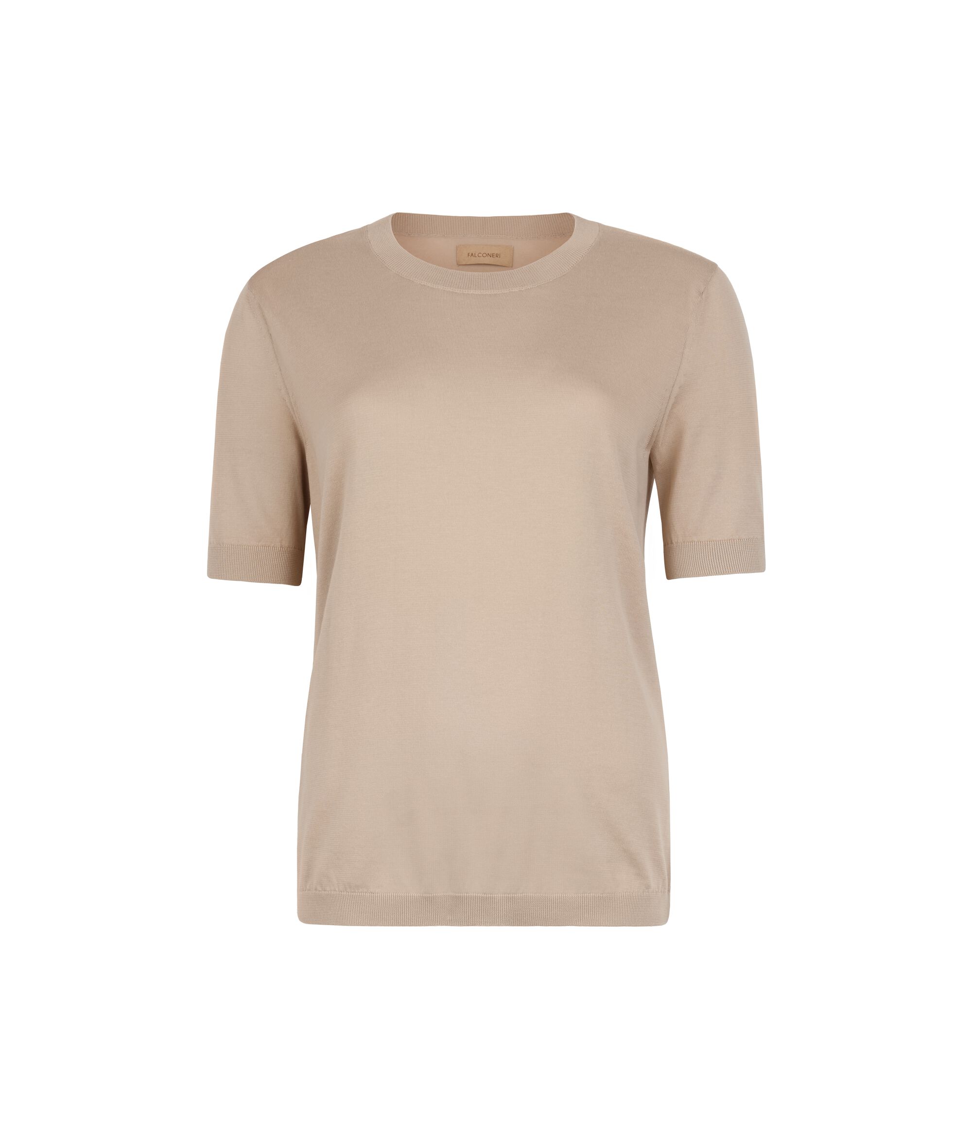 T-shirt z okrągłym dekoltem z bawełny
