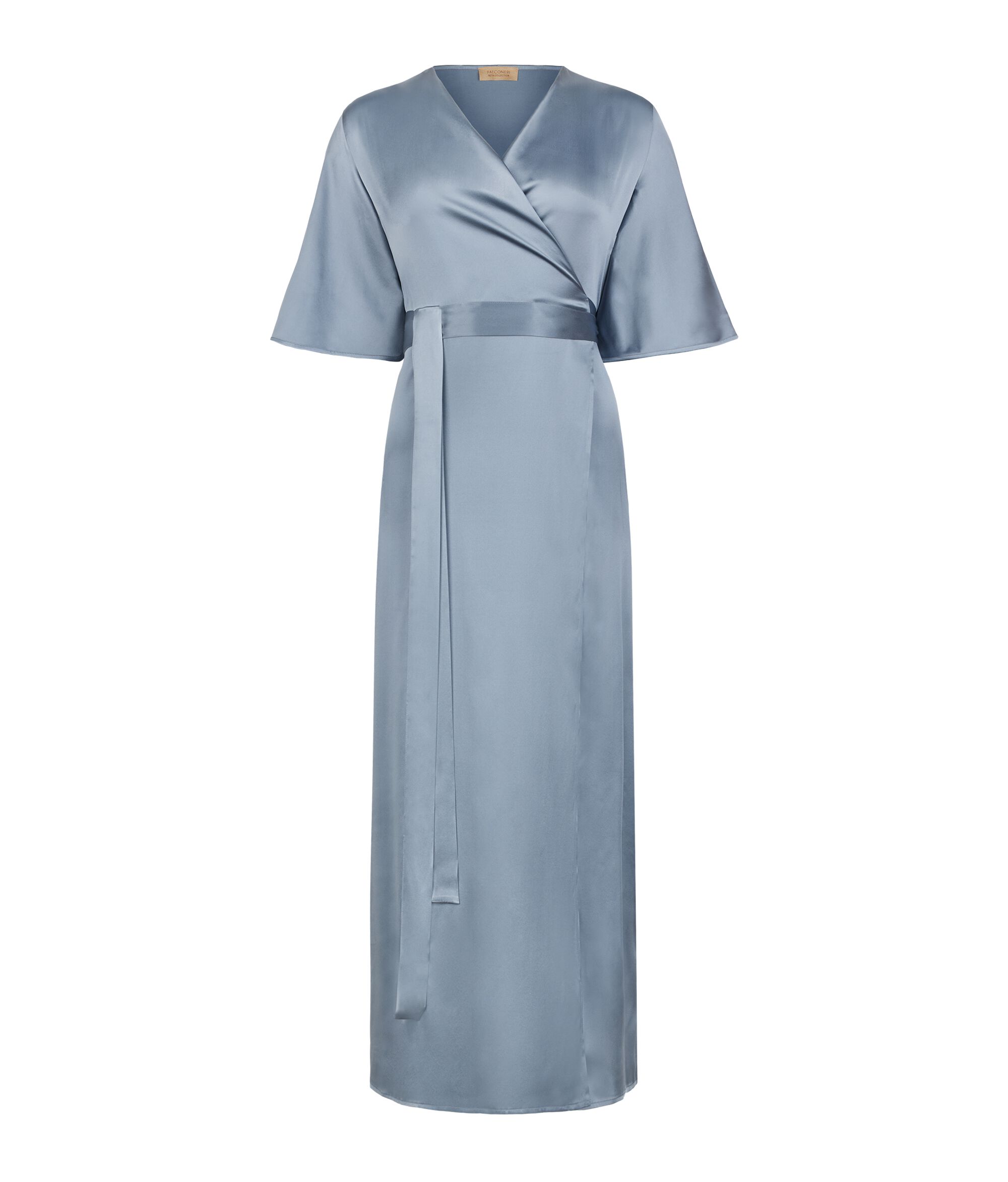 Satin Wraparound Dress