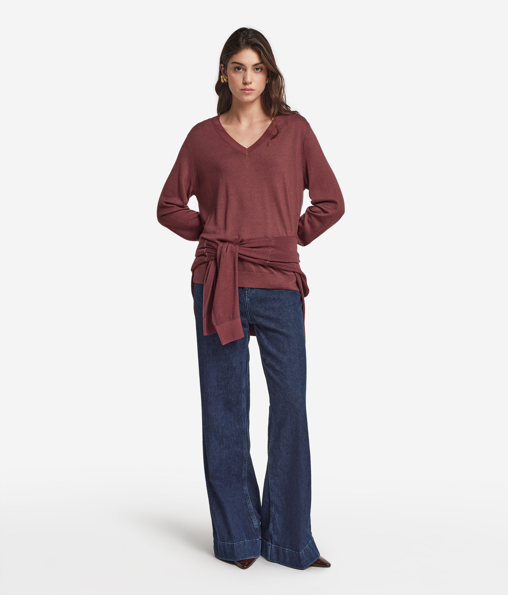 Ultrafine Cashmere V-Neck Jumper