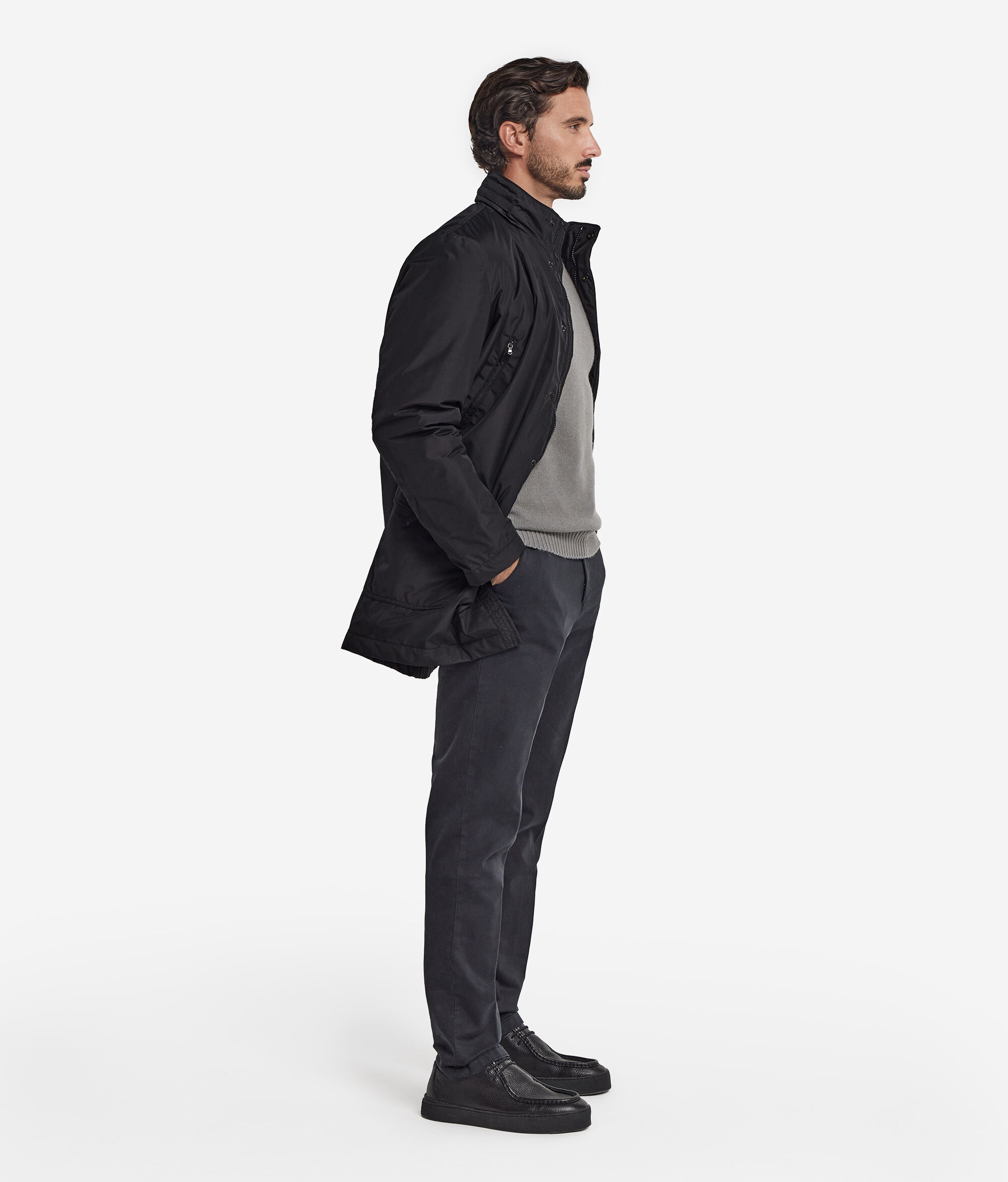 Cashmere Technical Fabric Parka