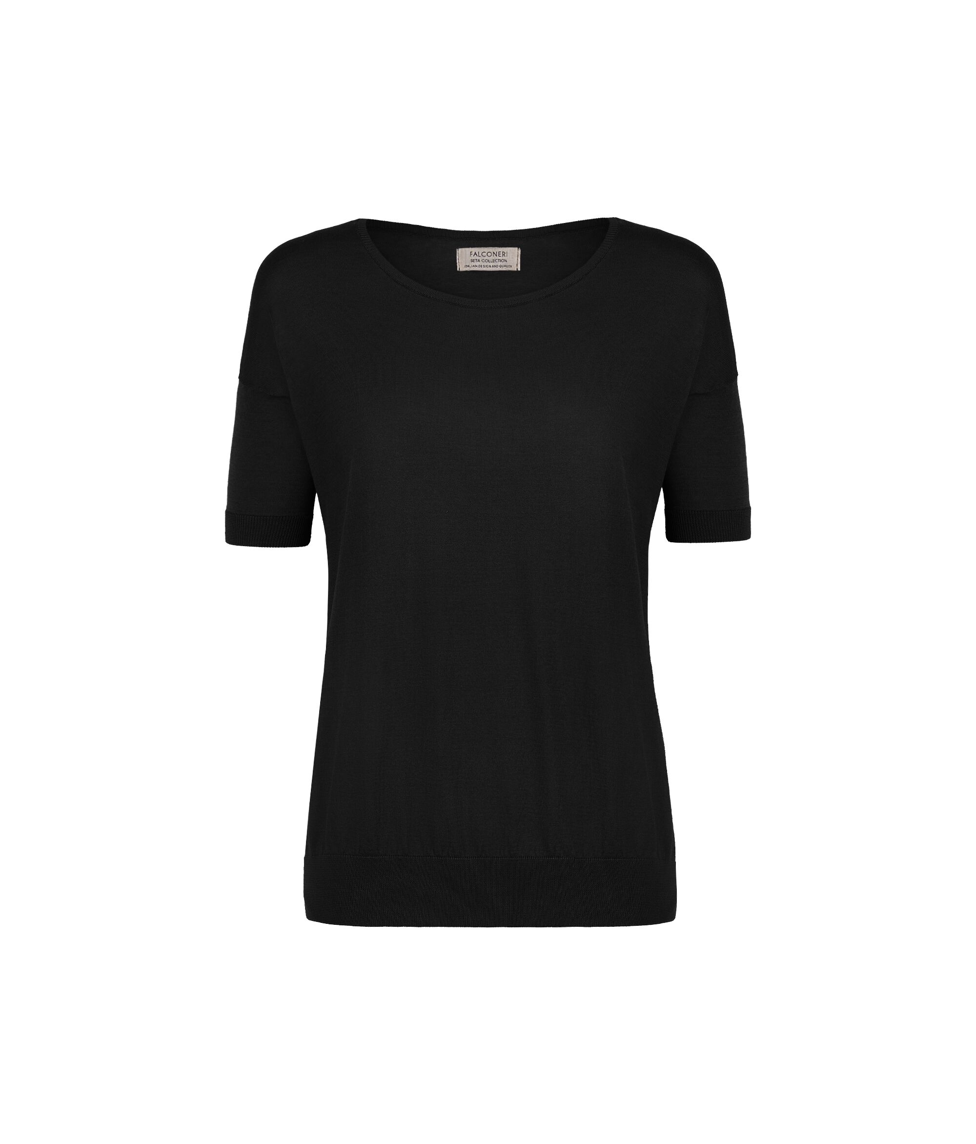 Silk and Cotton Round-Neck Jumper