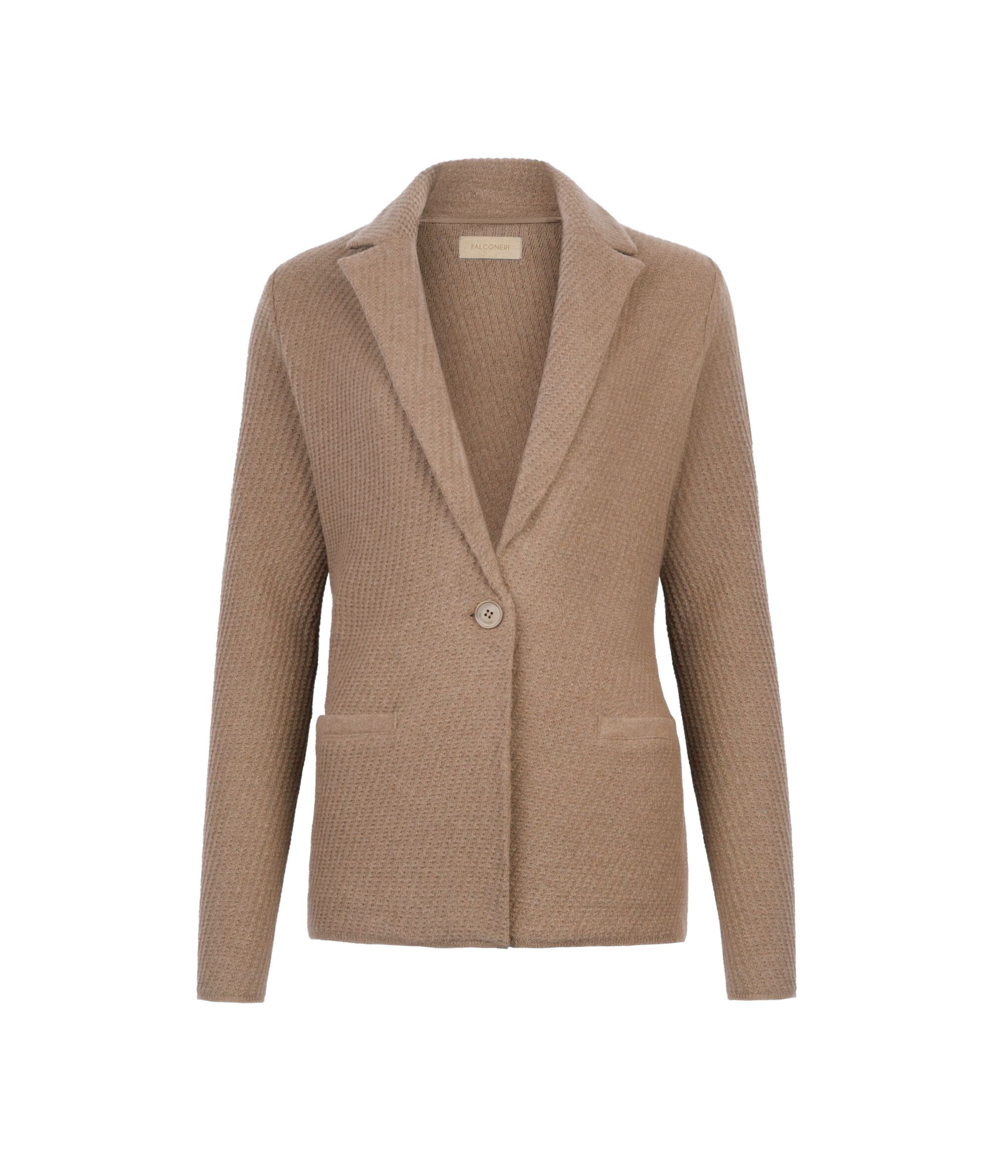 Jaqueta amb solapes de llana i cashmere