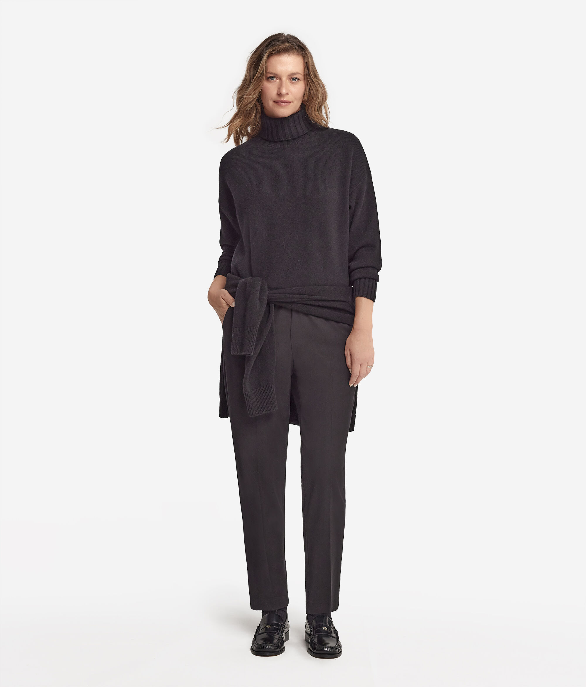 Ultrasoft Cashmere Turtleneck Maxi Jumper
