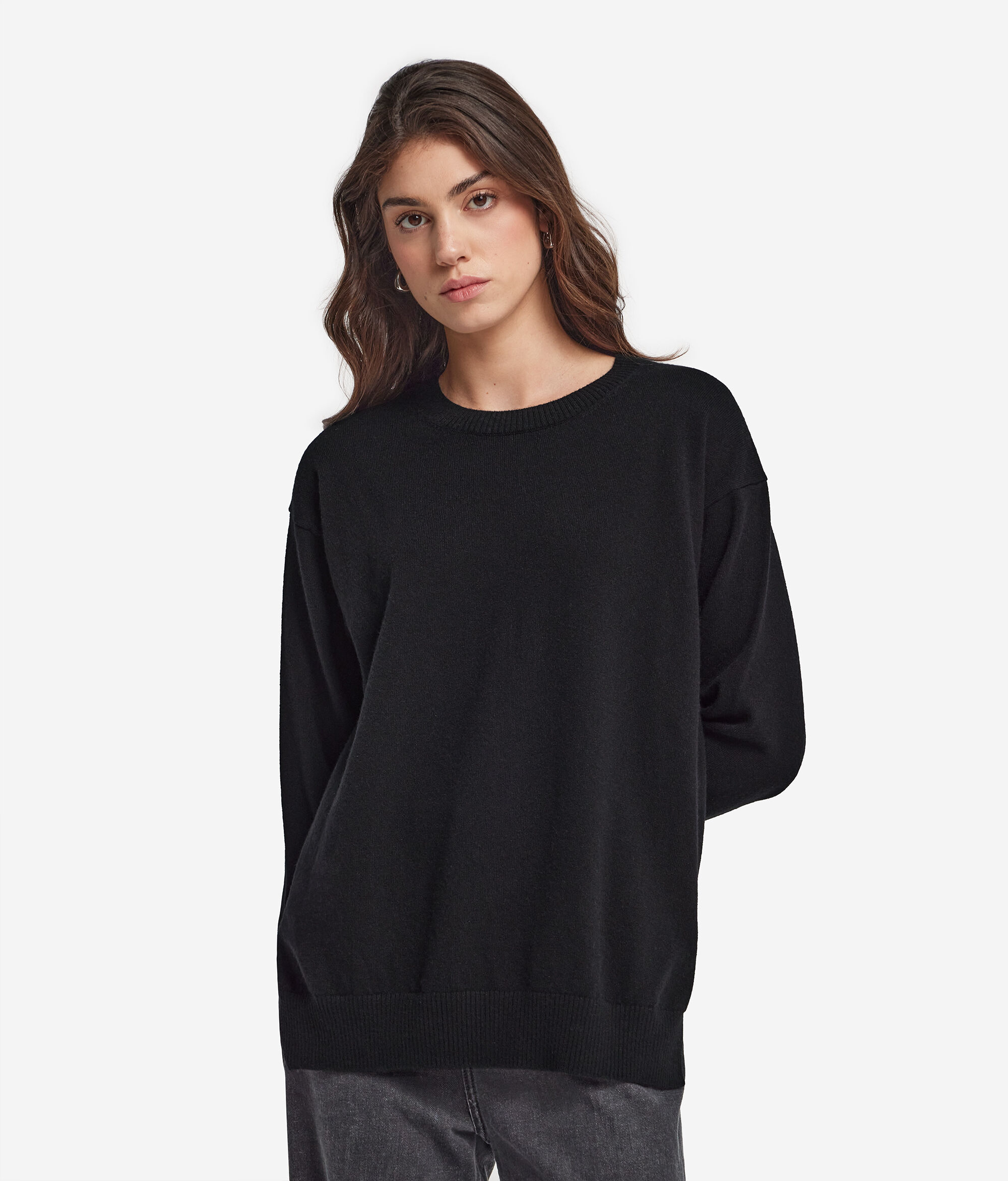 Jersey con aberturas de cashmere ultrasoft