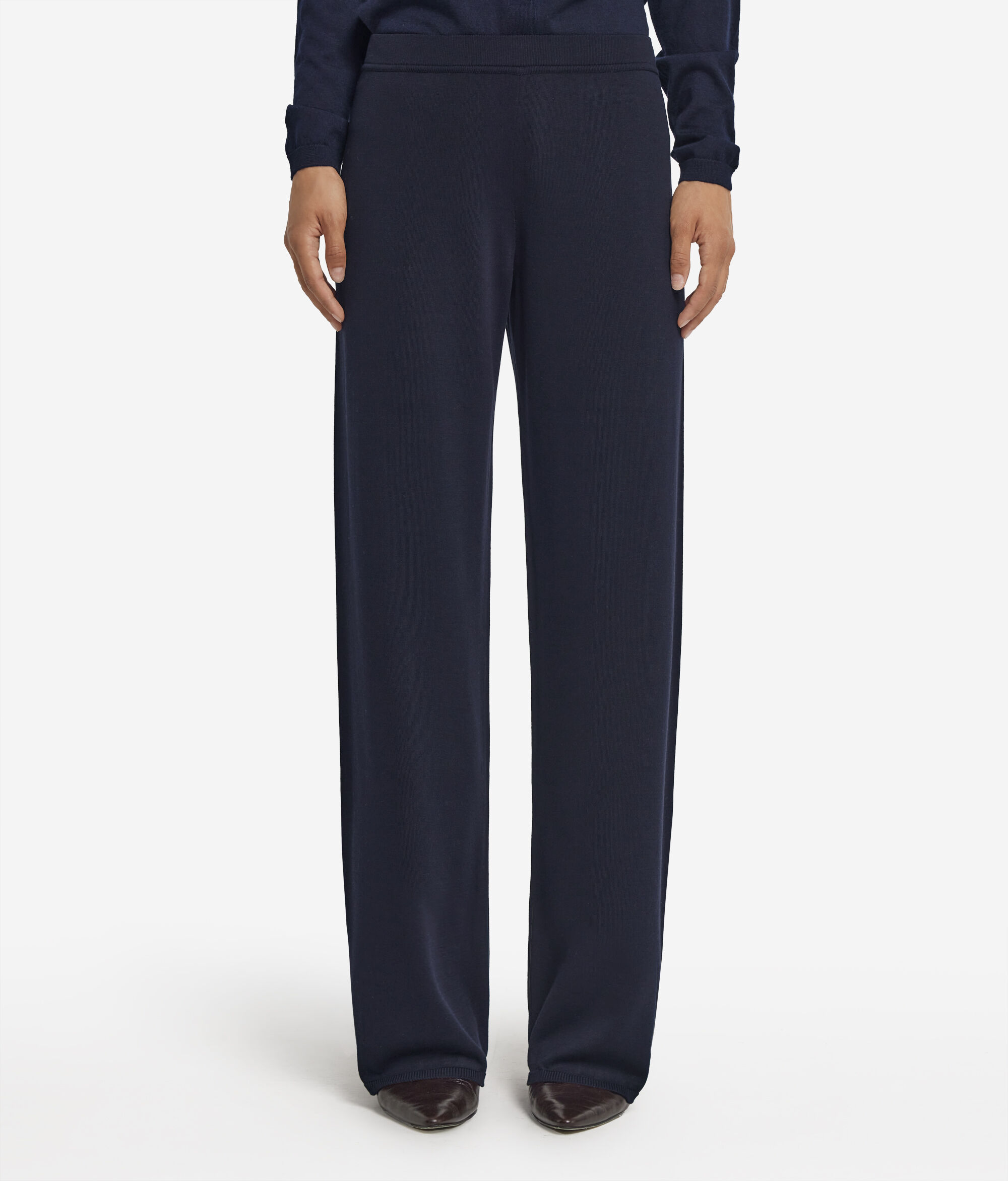 Silk and Cotton Palazzo Trousers