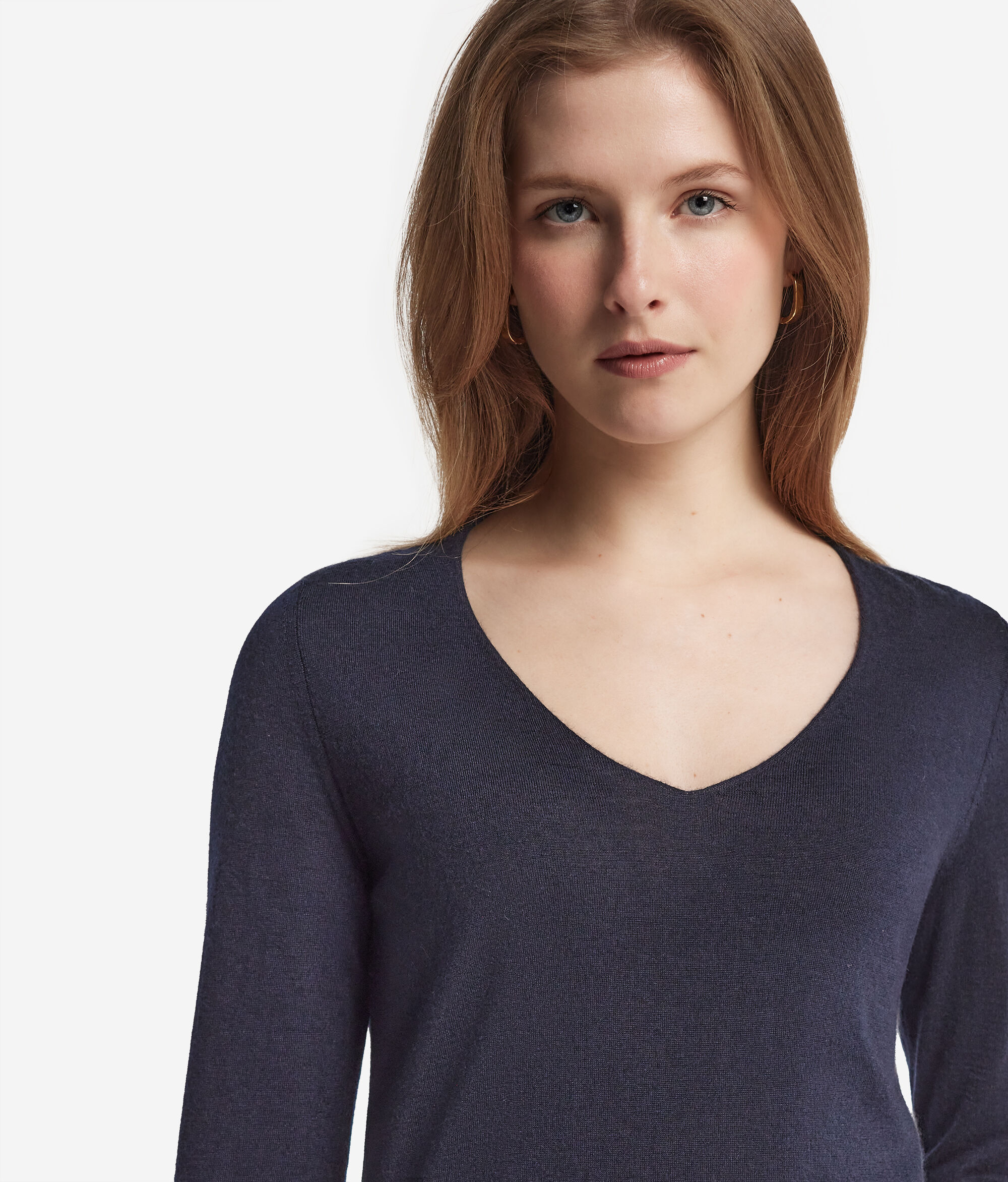 Pullover mit V-Ausschnitt aus Kaschmir Ultrafine