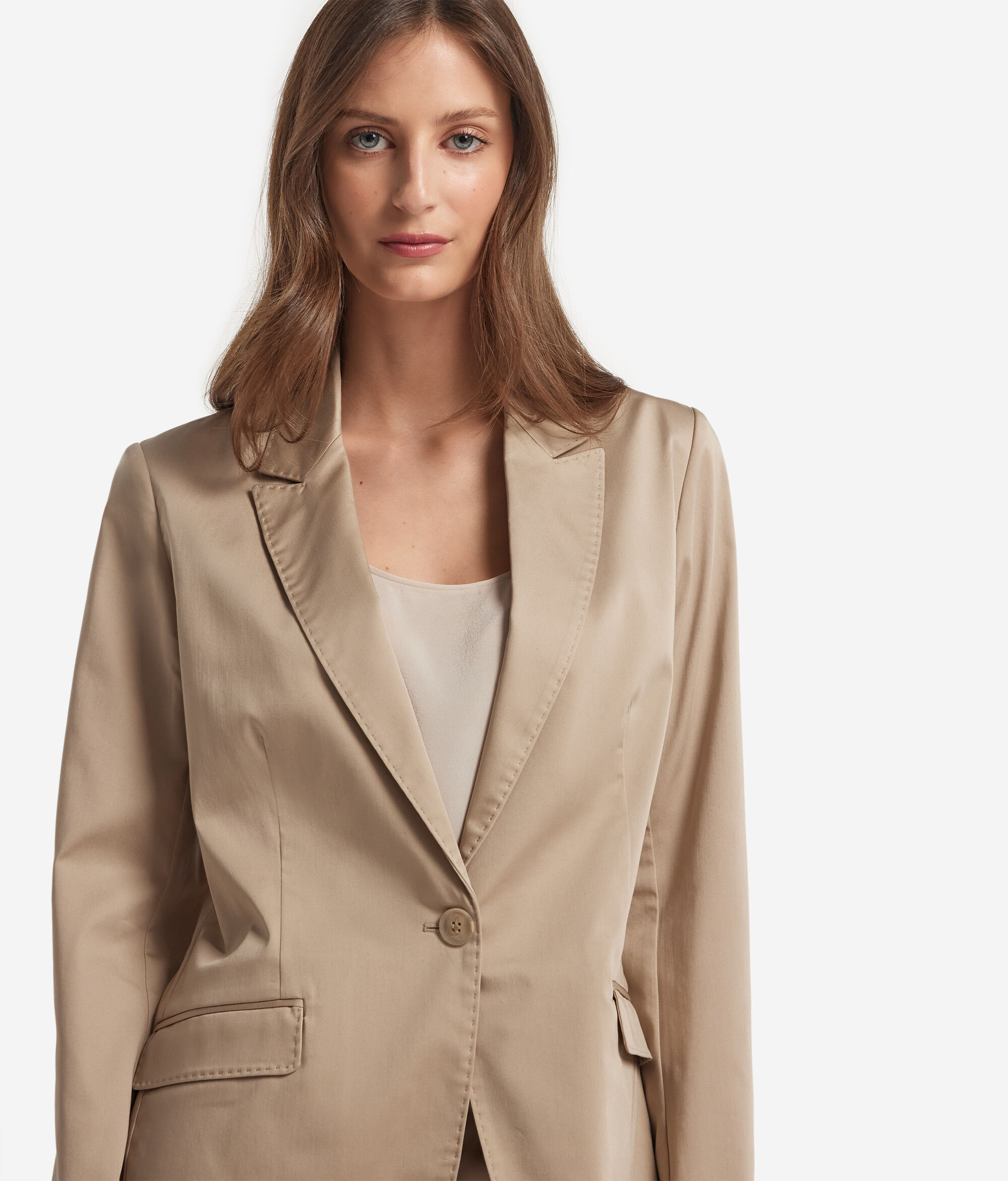 Blazer aus Baumwollgewebe