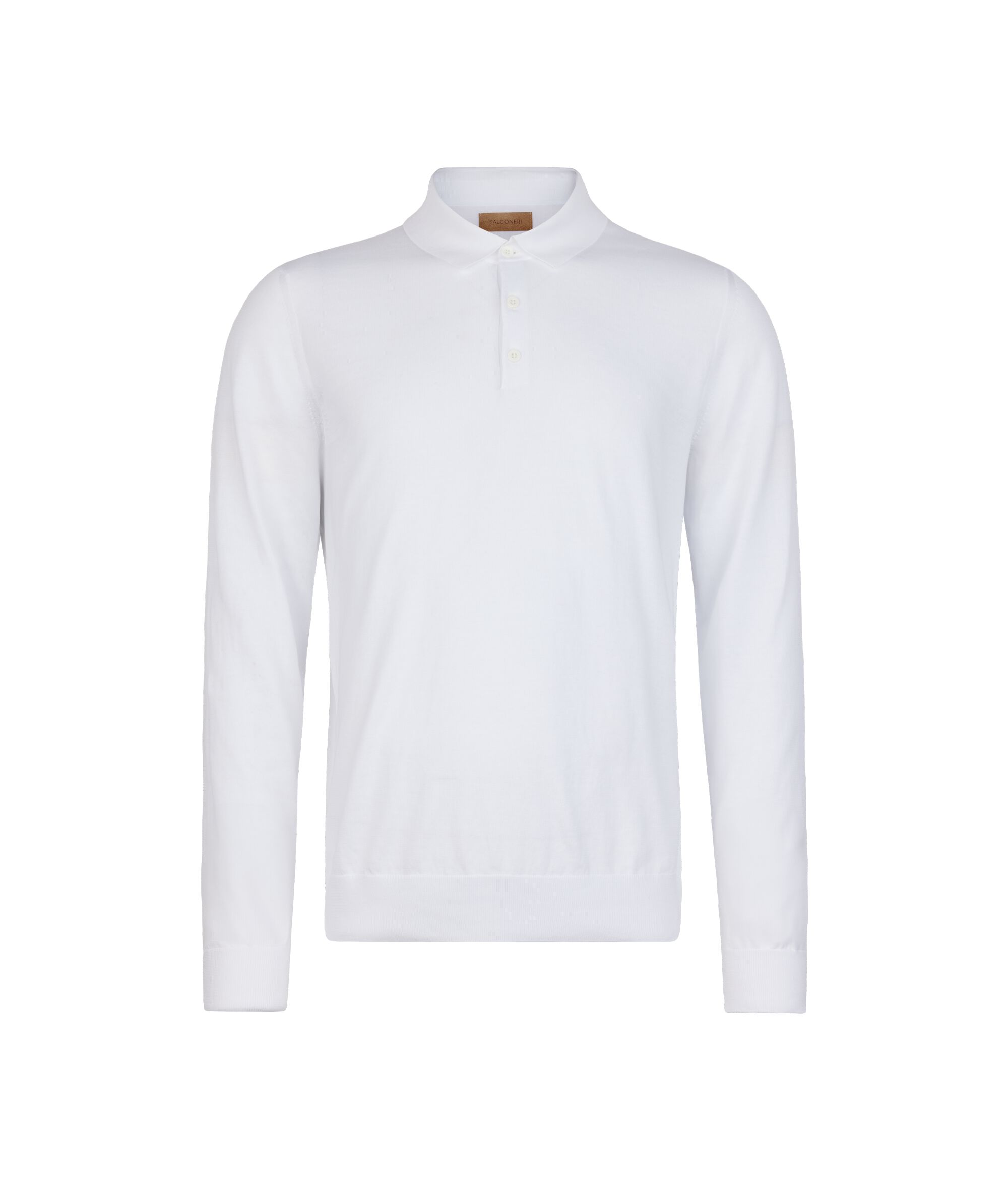 Polo a manica lunga in cotone