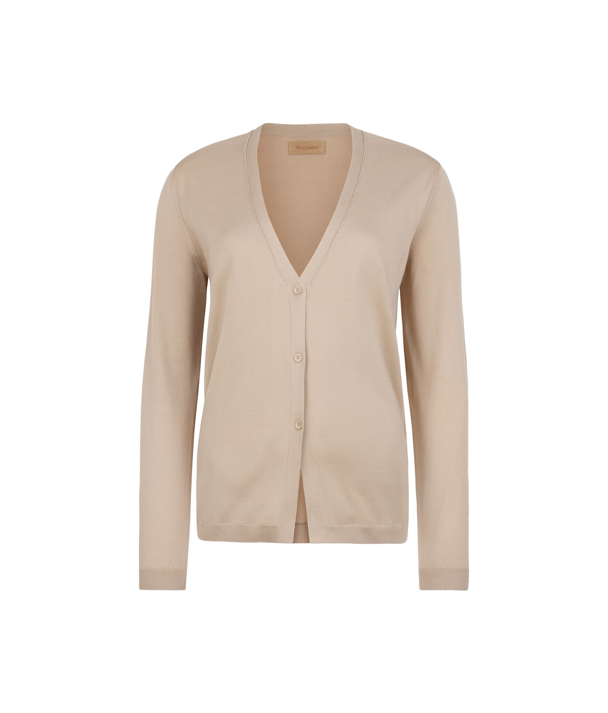 Long-Sleeved Cotton Cardigan