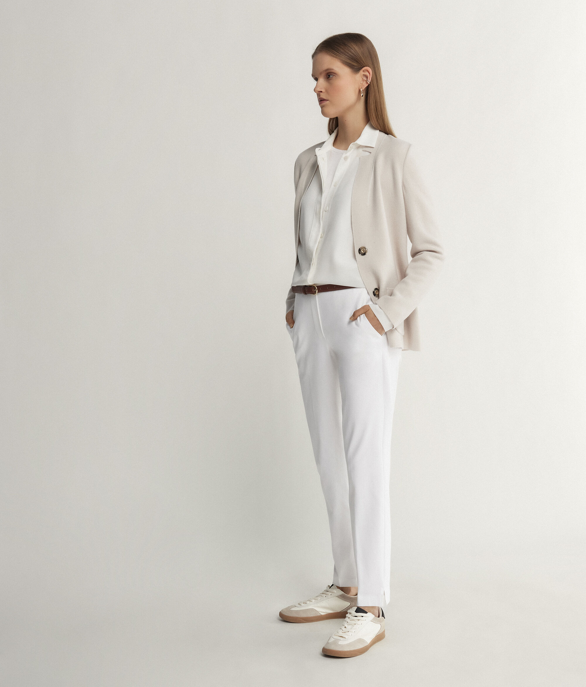Cotton Cigarette Pants