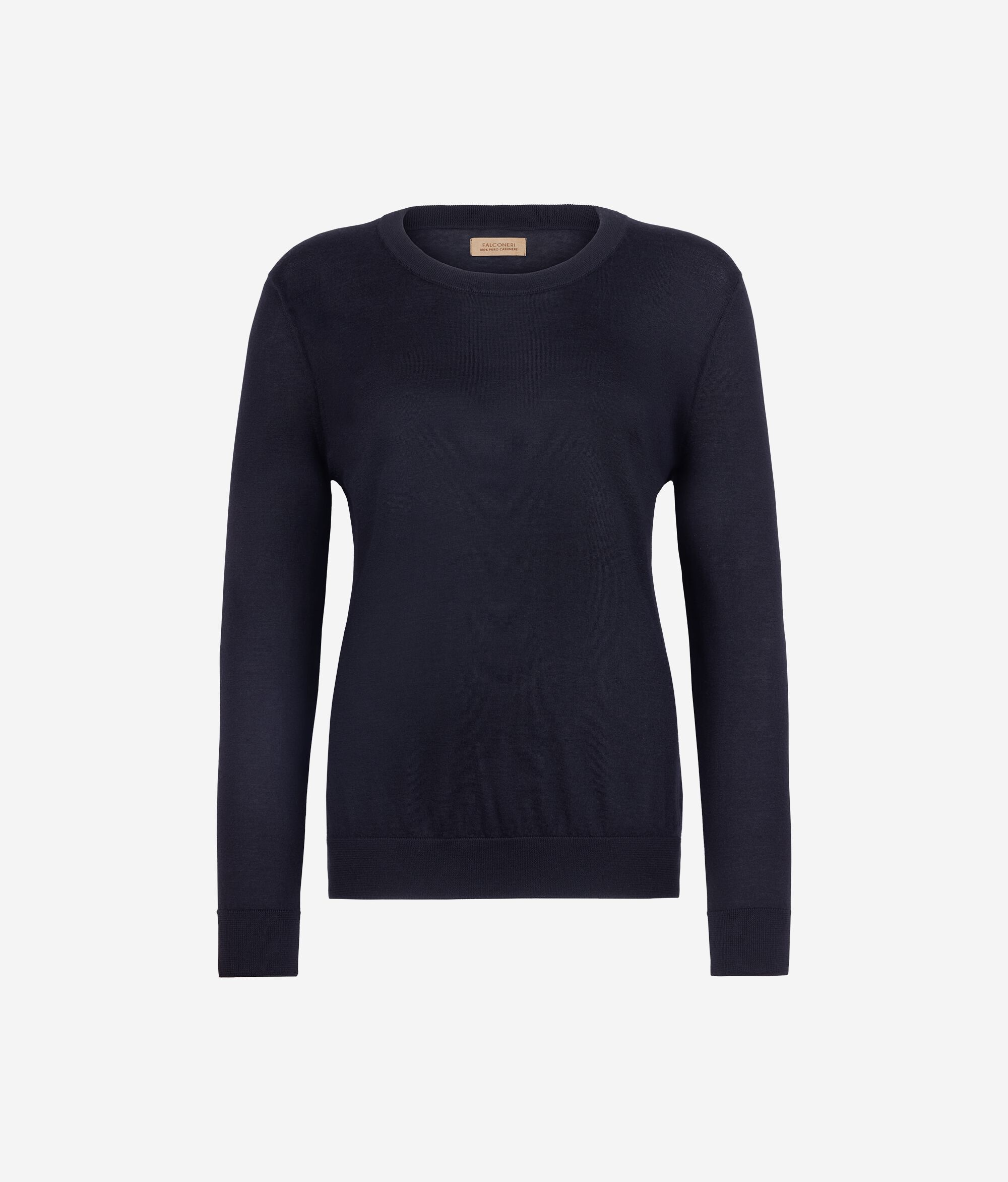 Μπλούζα από Ultrafine Cashmere με Στρογγυλή Λαιμόκοψη