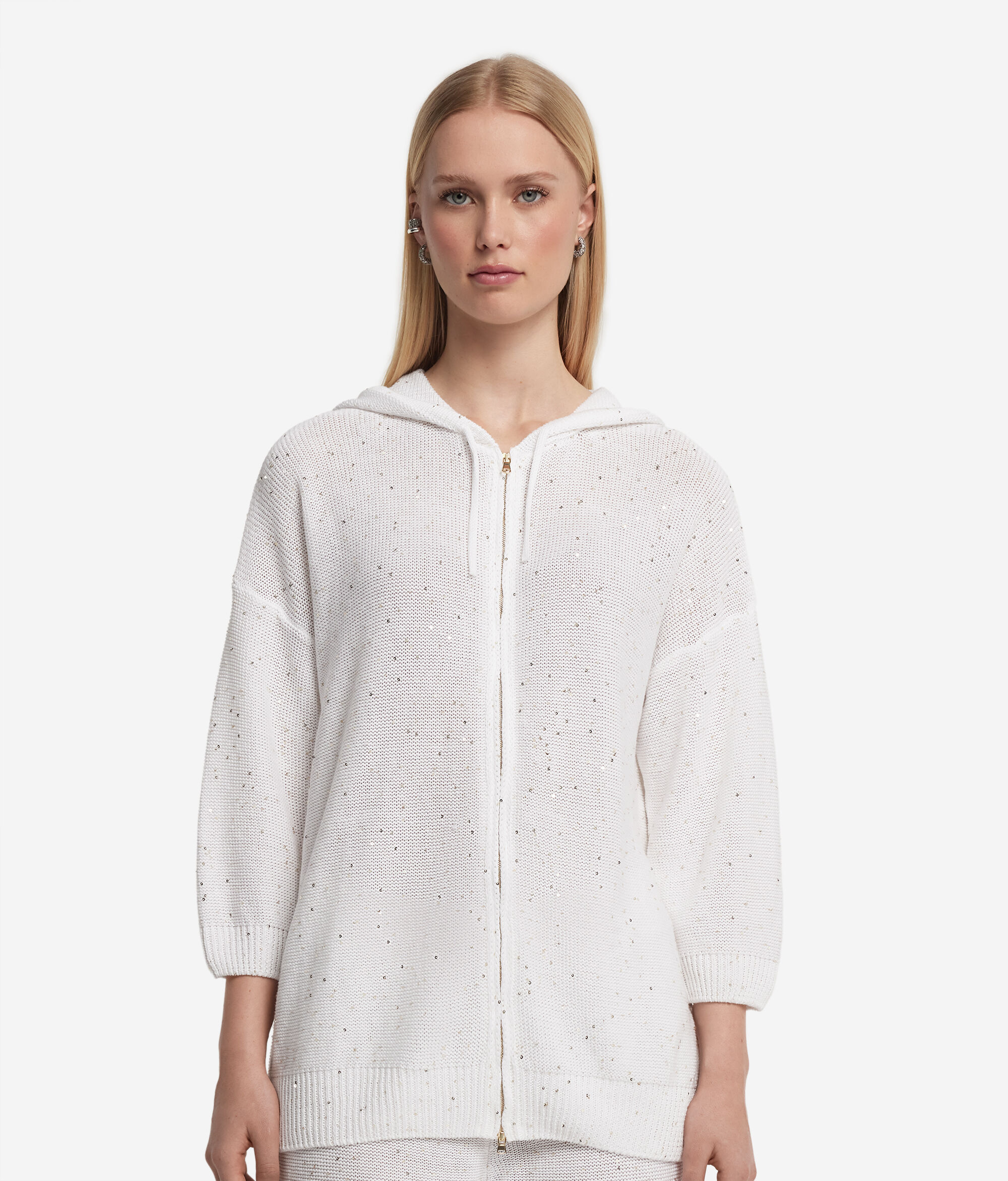 Micro-Sequin Hoodie