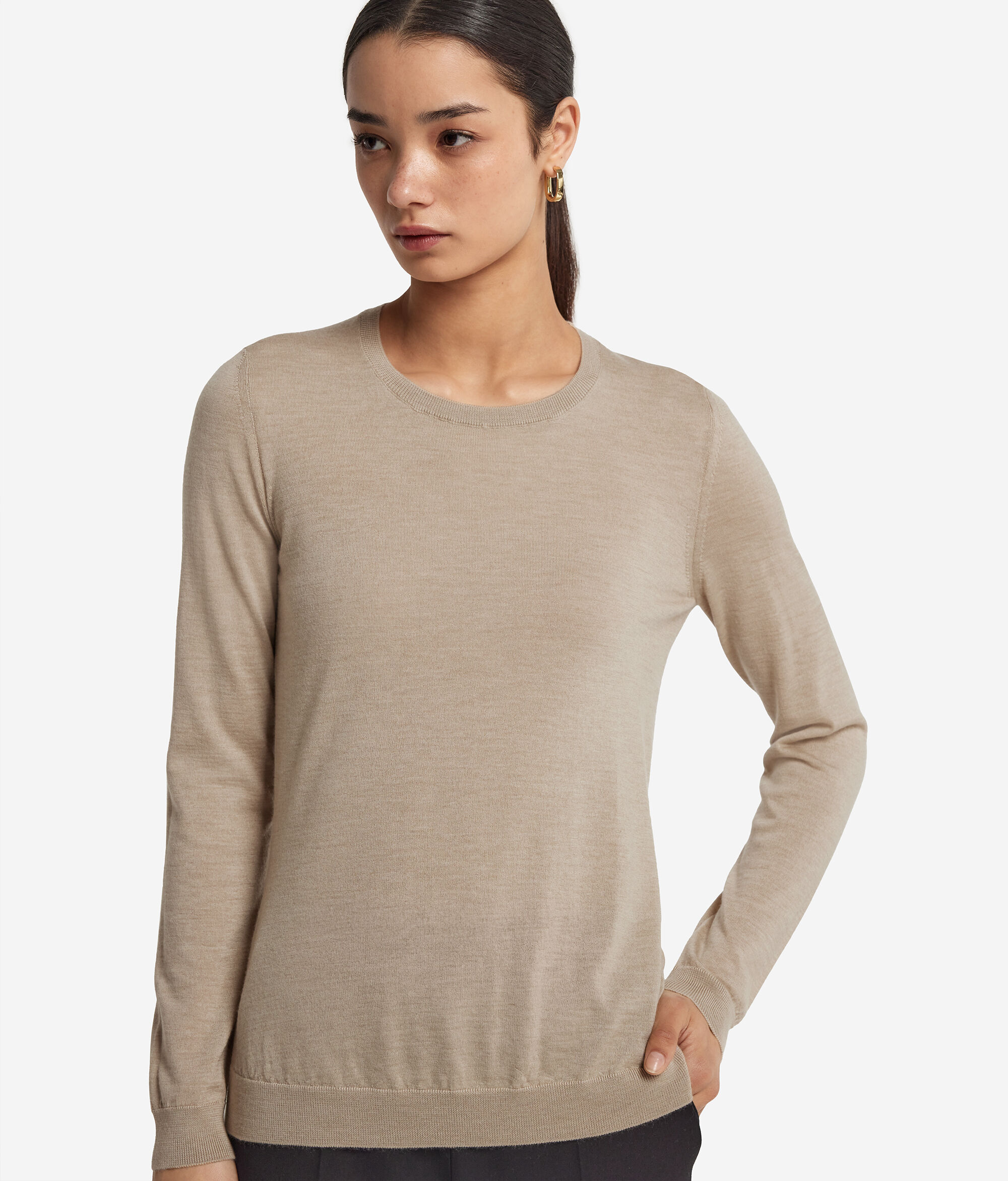 Round-Neck Ultrafine Cashmere Jumper