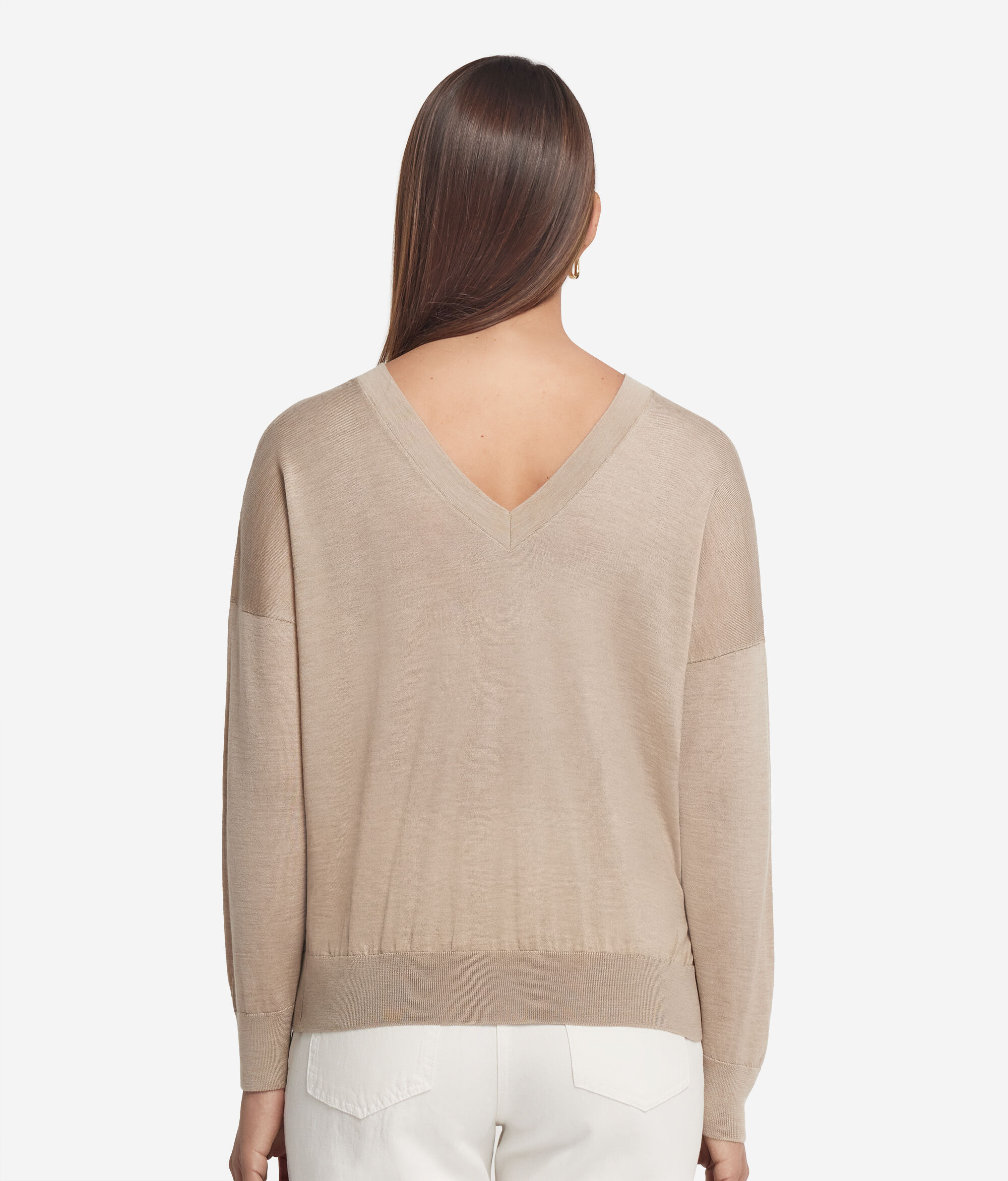 Pullover mit doppeltem V-Ausschnitt aus Kaschmir Ultrafine