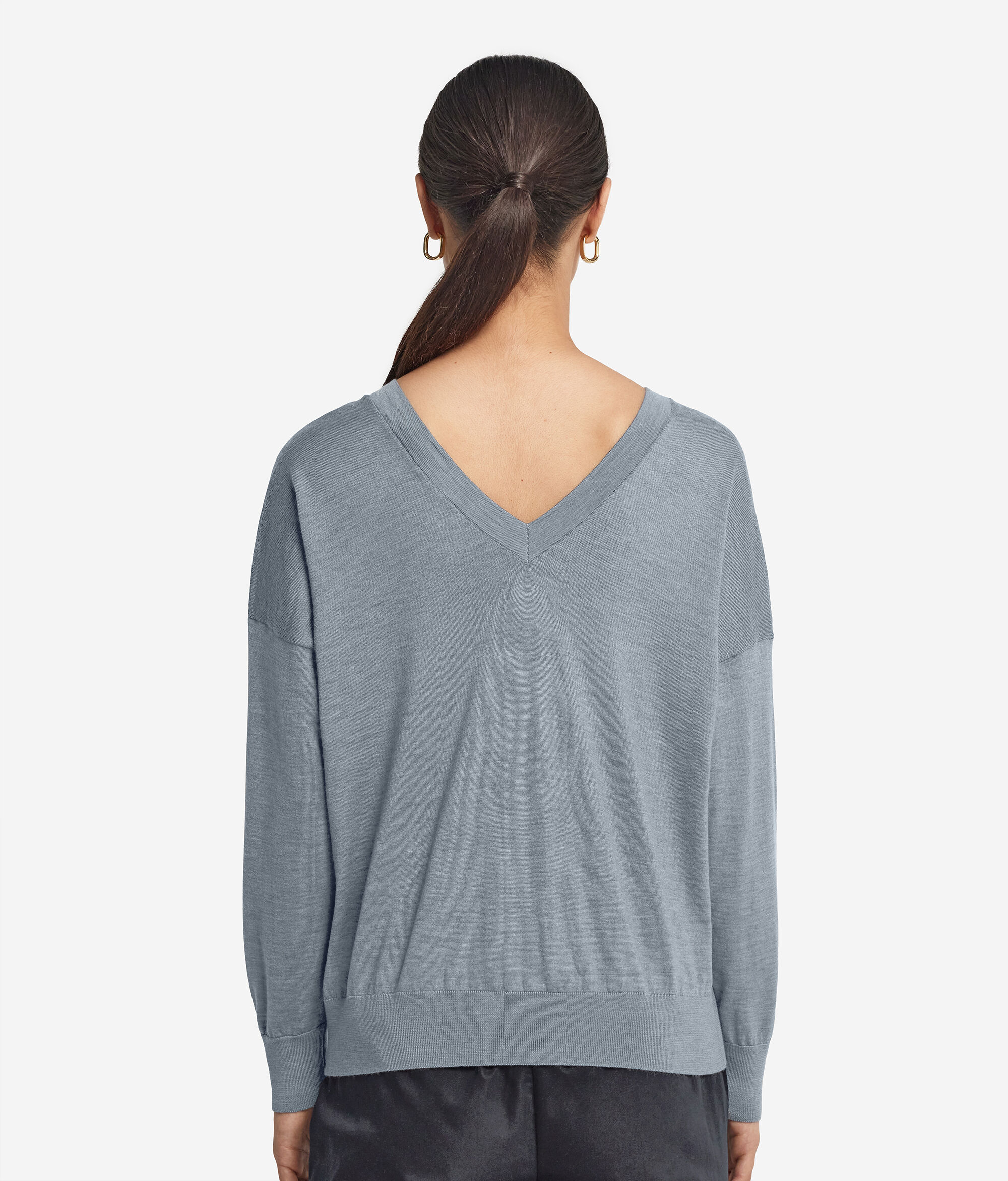 Pullover mit doppeltem V-Ausschnitt aus Kaschmir Ultrafine