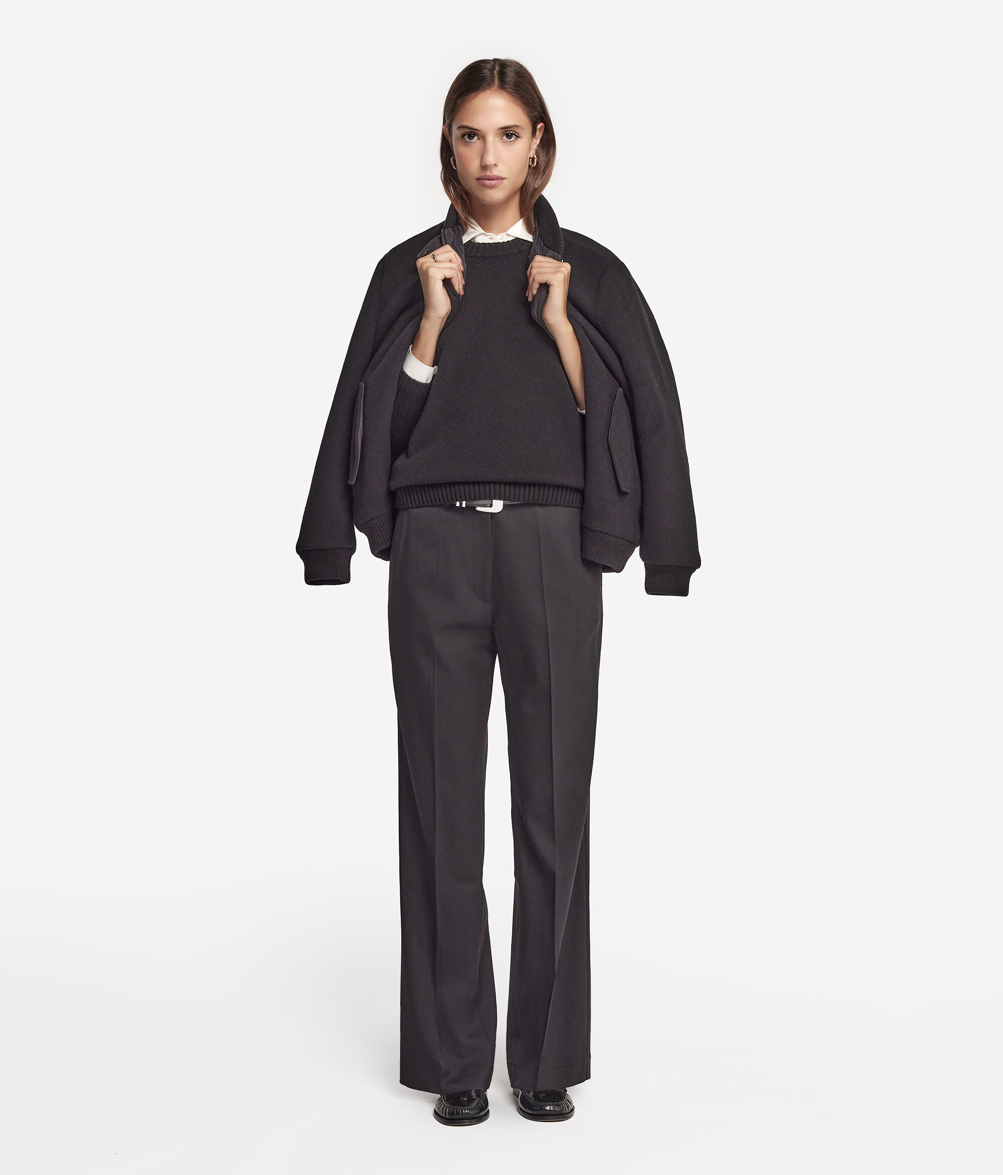 Ultrasoft Cashmere Crewneck Sweater with Set-in Sleeves