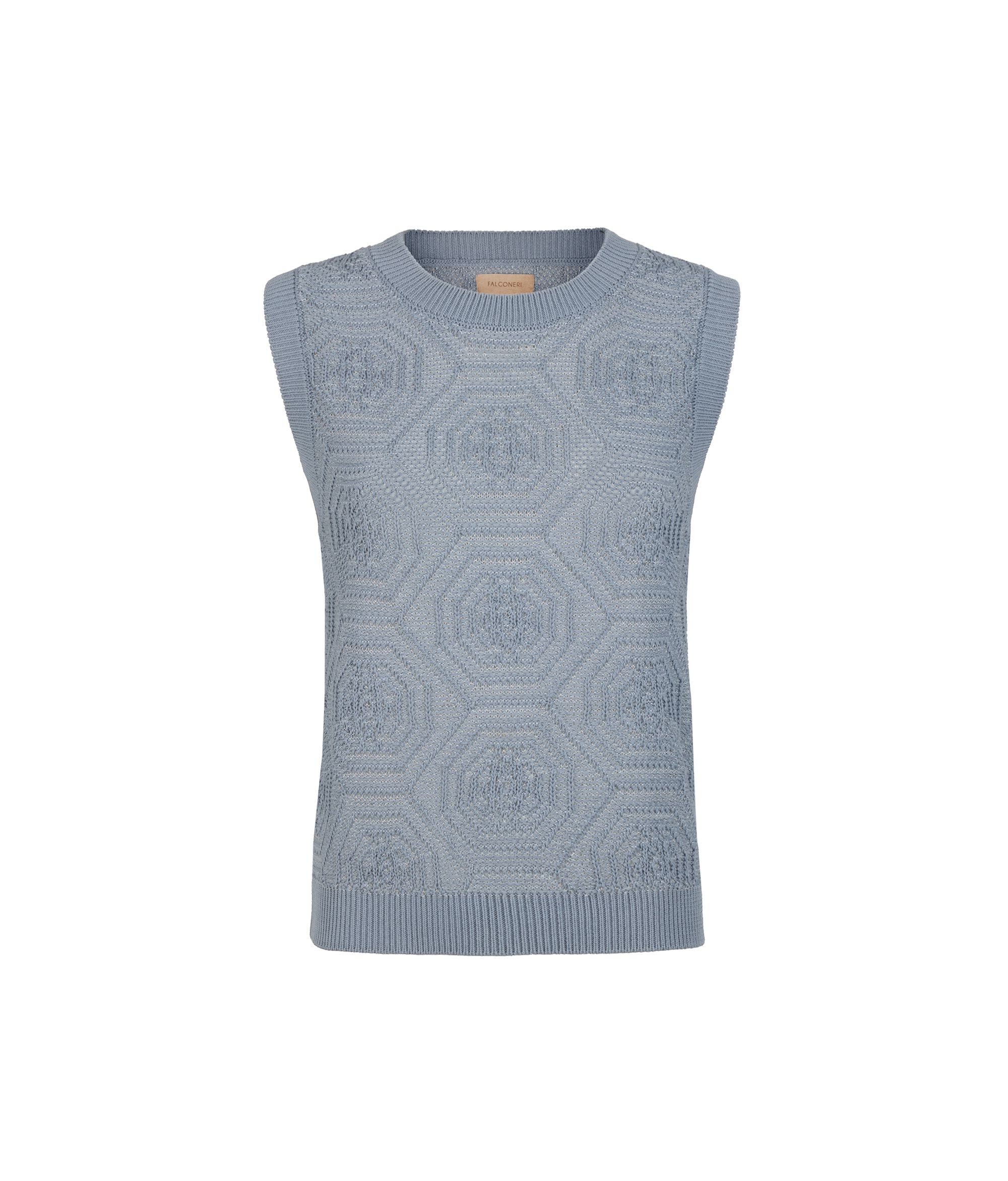 Tank Top with Geometric Design