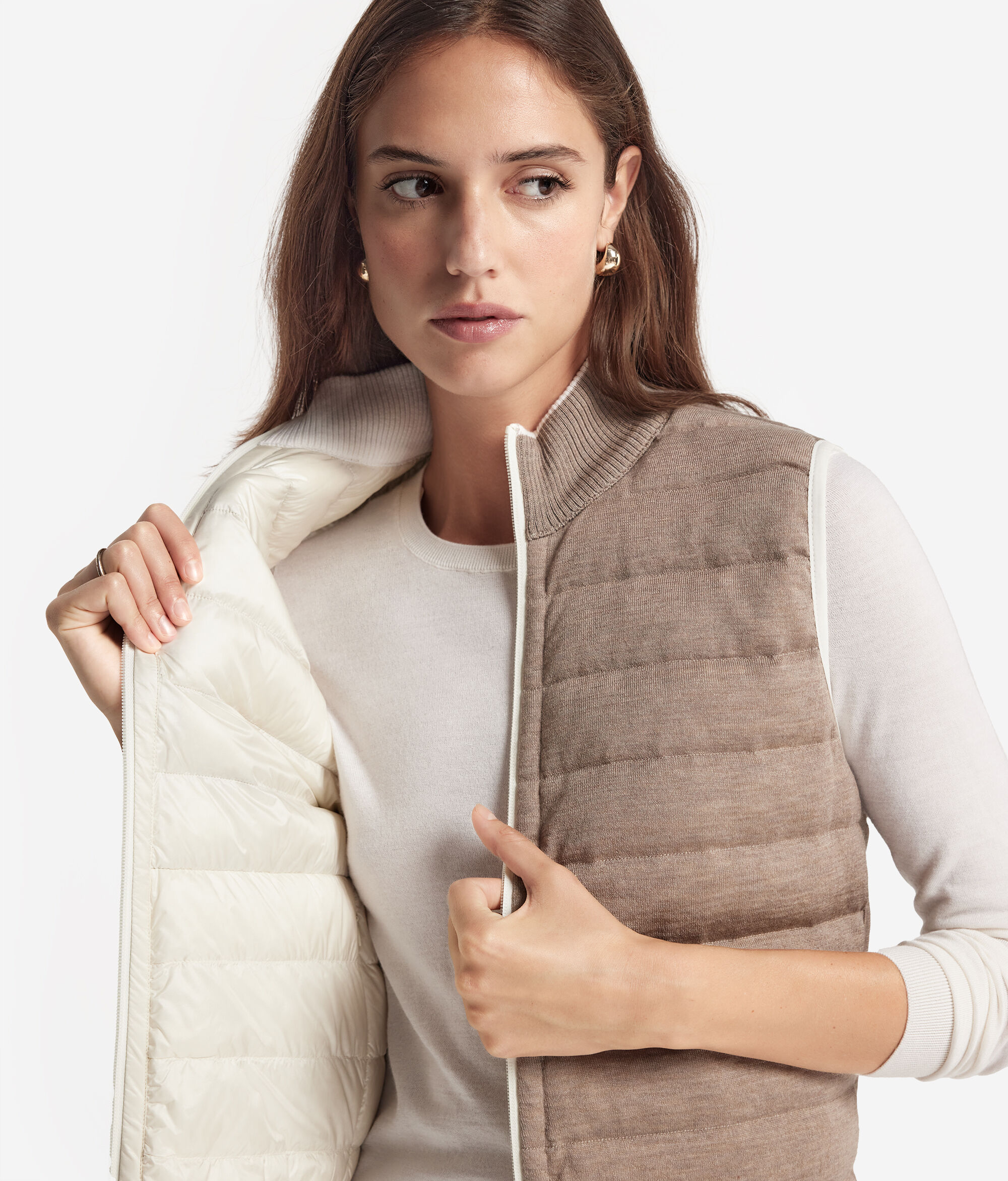 Two-Tone Down Gilet