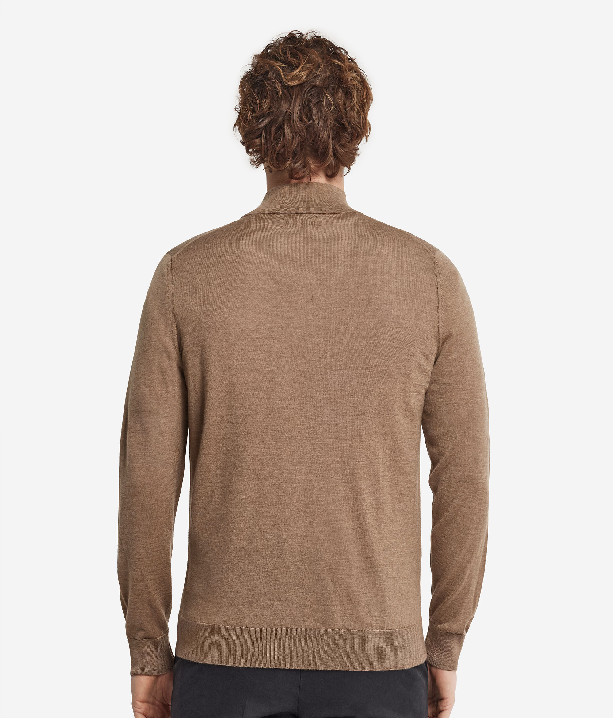 Cárdigan con cremallera de cashmere