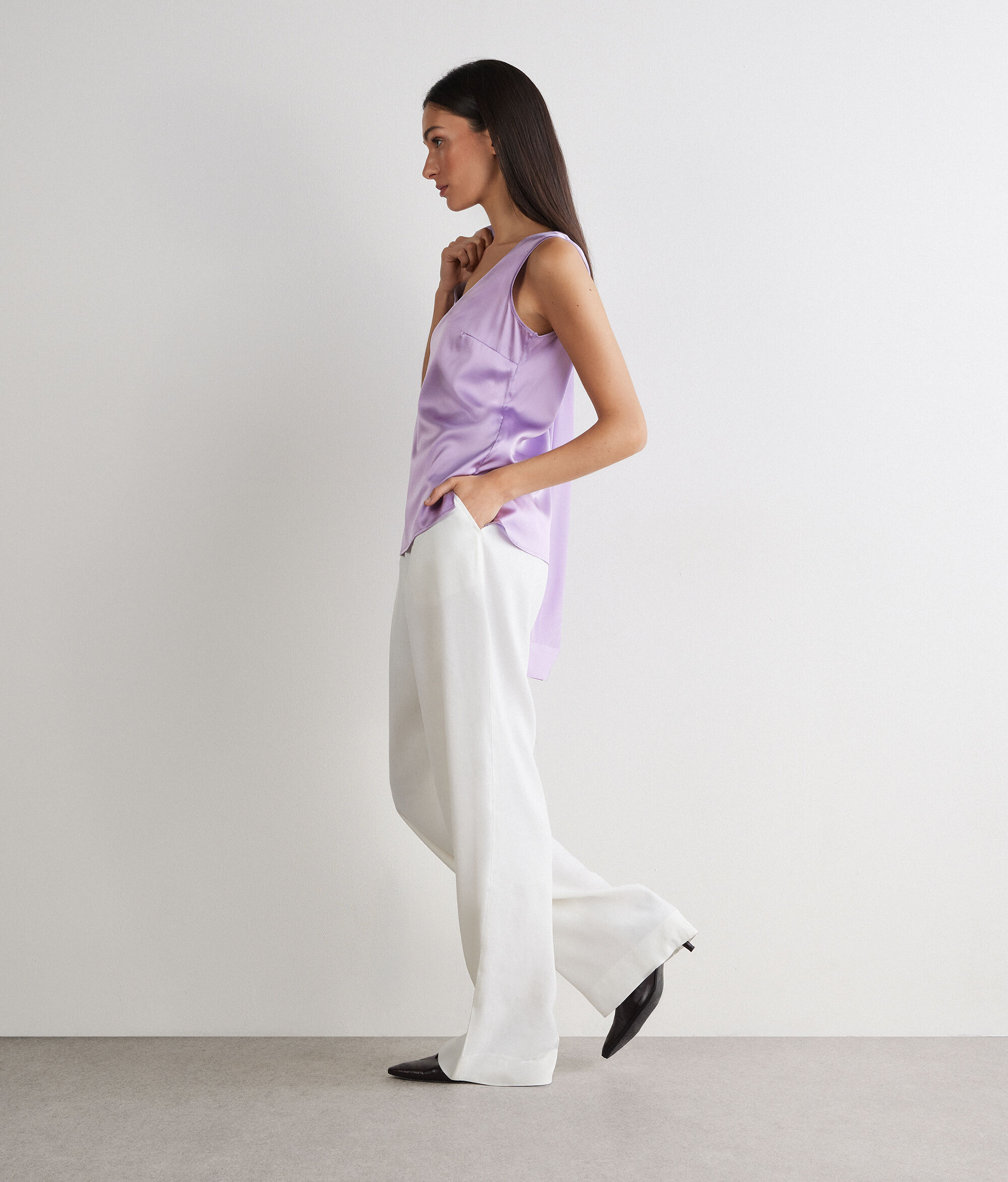 V-Neck Silk Camisole