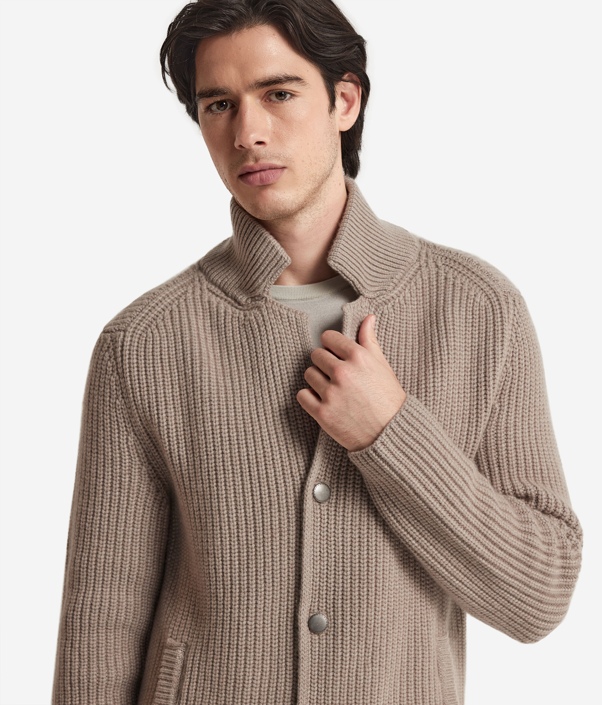 Σακάκι με Πλέξη Λάστιχο από Ultrasoft Cashmere
