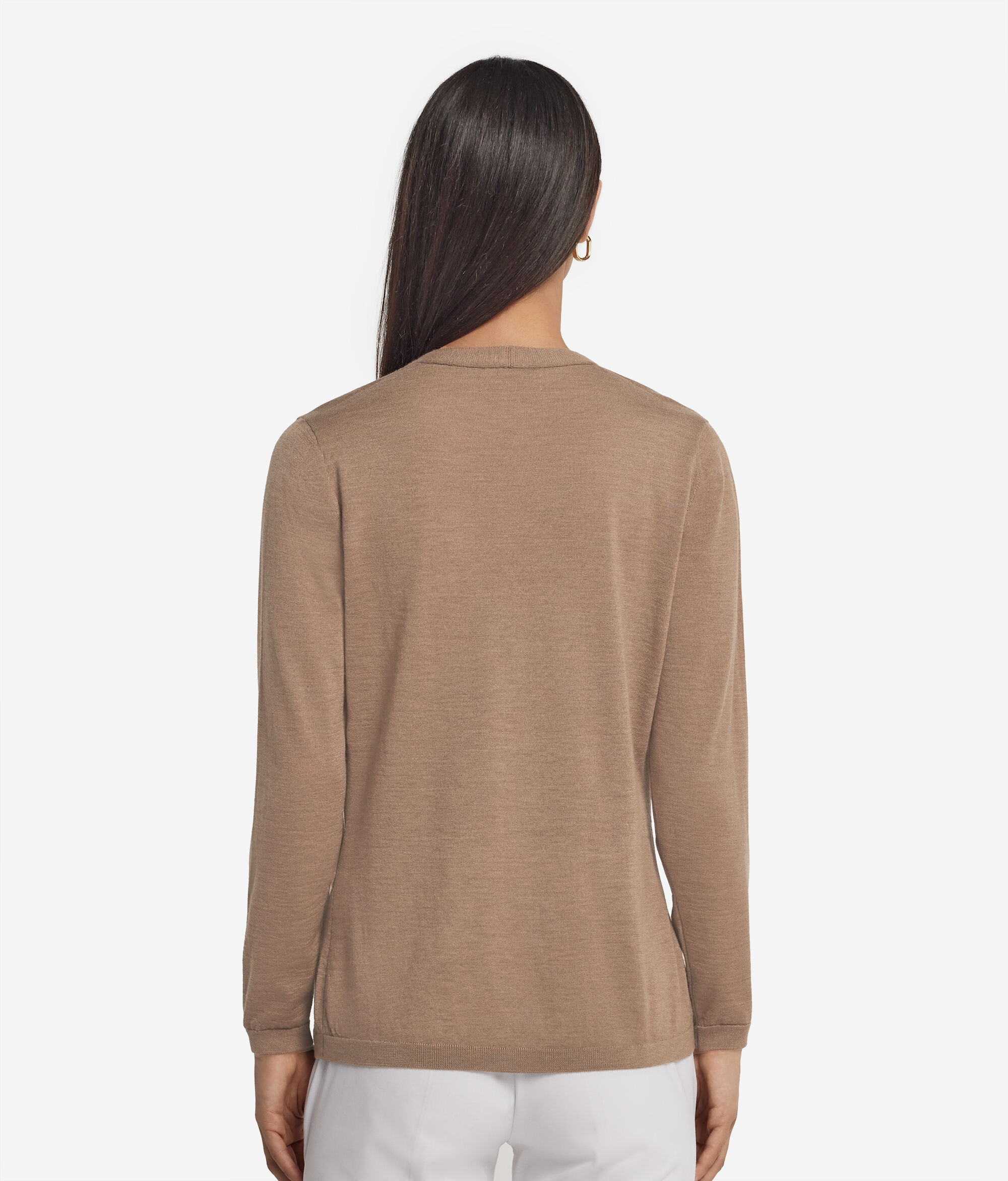 Strickjacke mit V-Ausschnitt aus Kaschmir Ultrafine