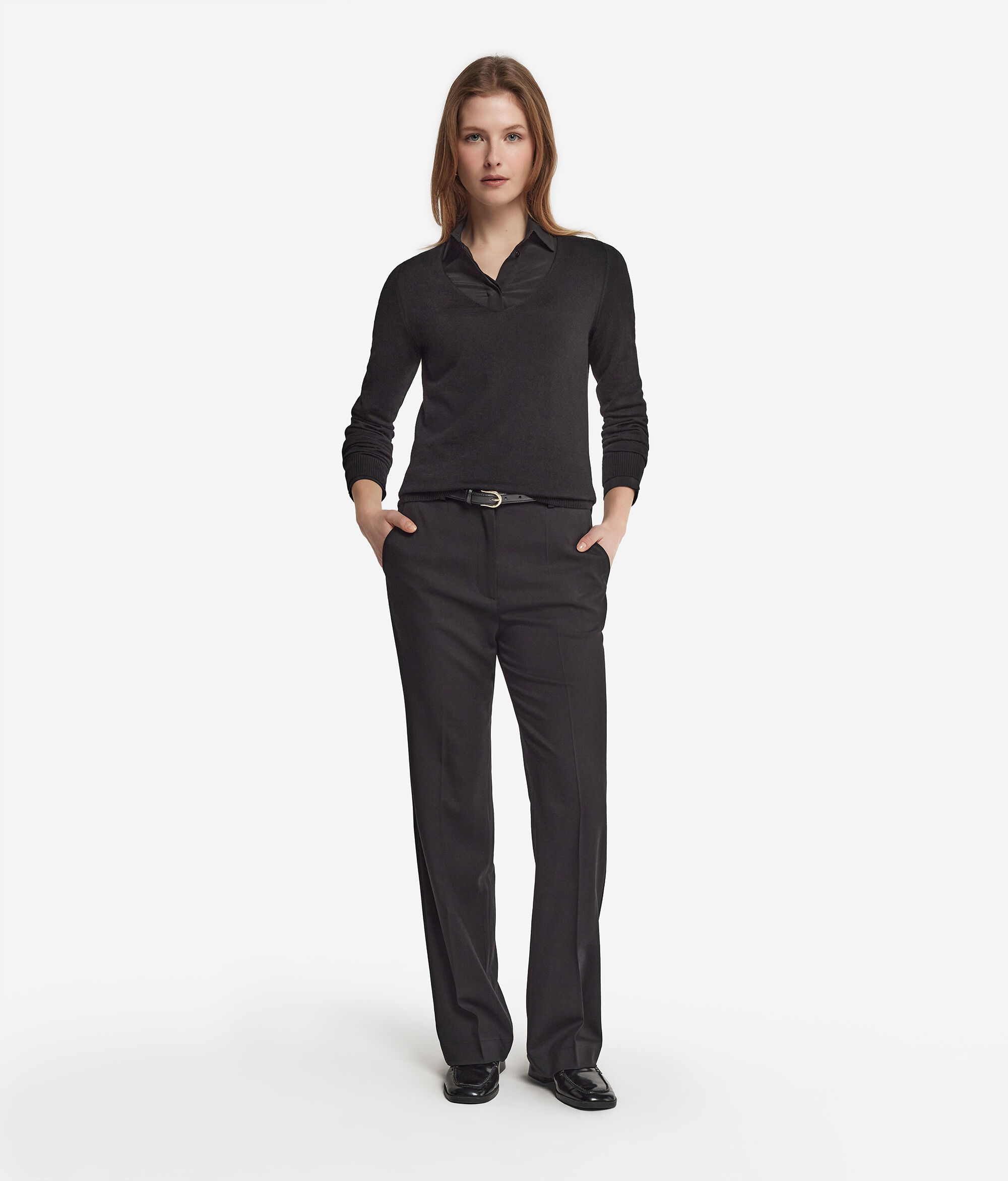 Vネック ウルトラファインカシミヤ セーター