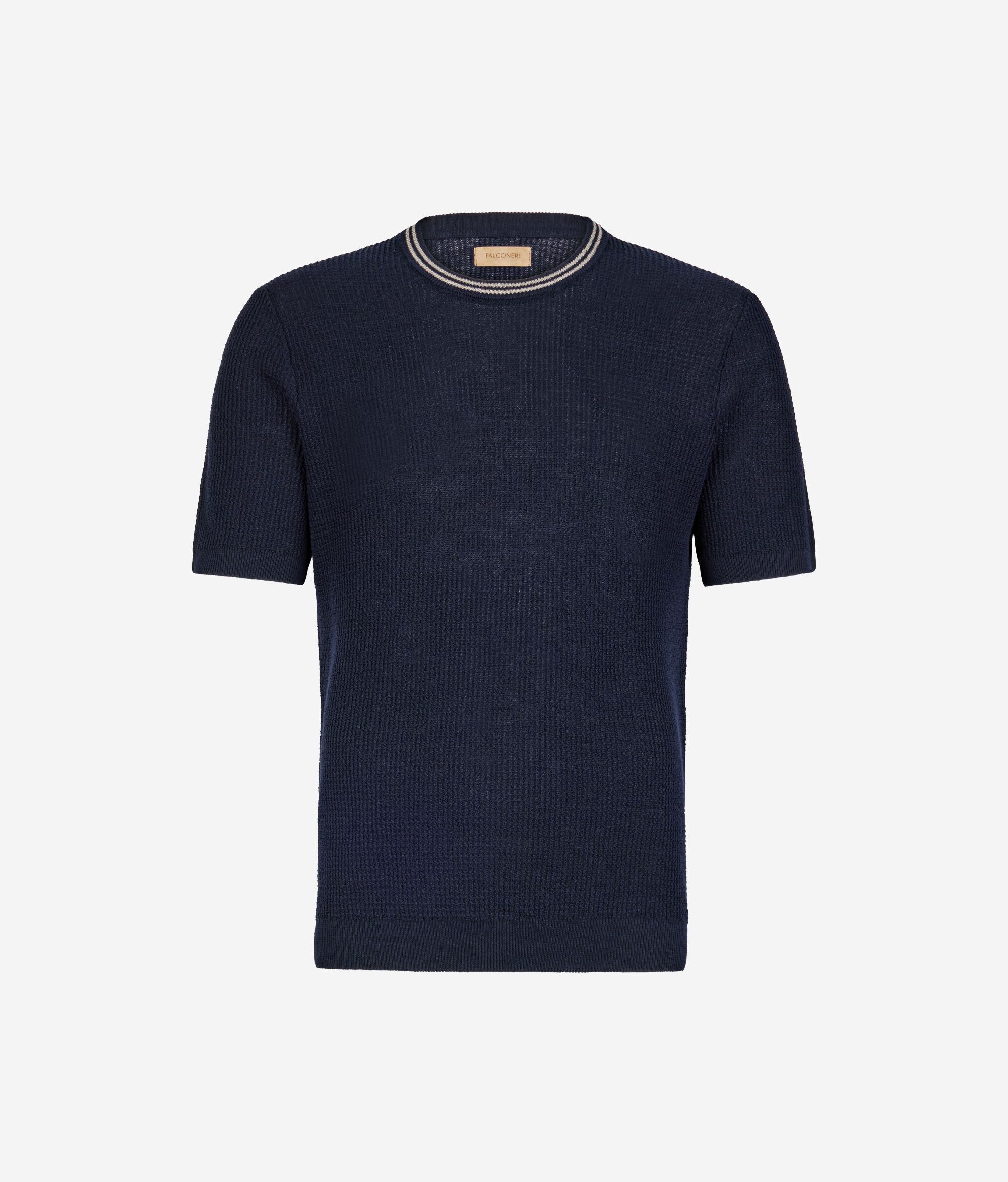 T-Shirt με Πλέξη Waffle