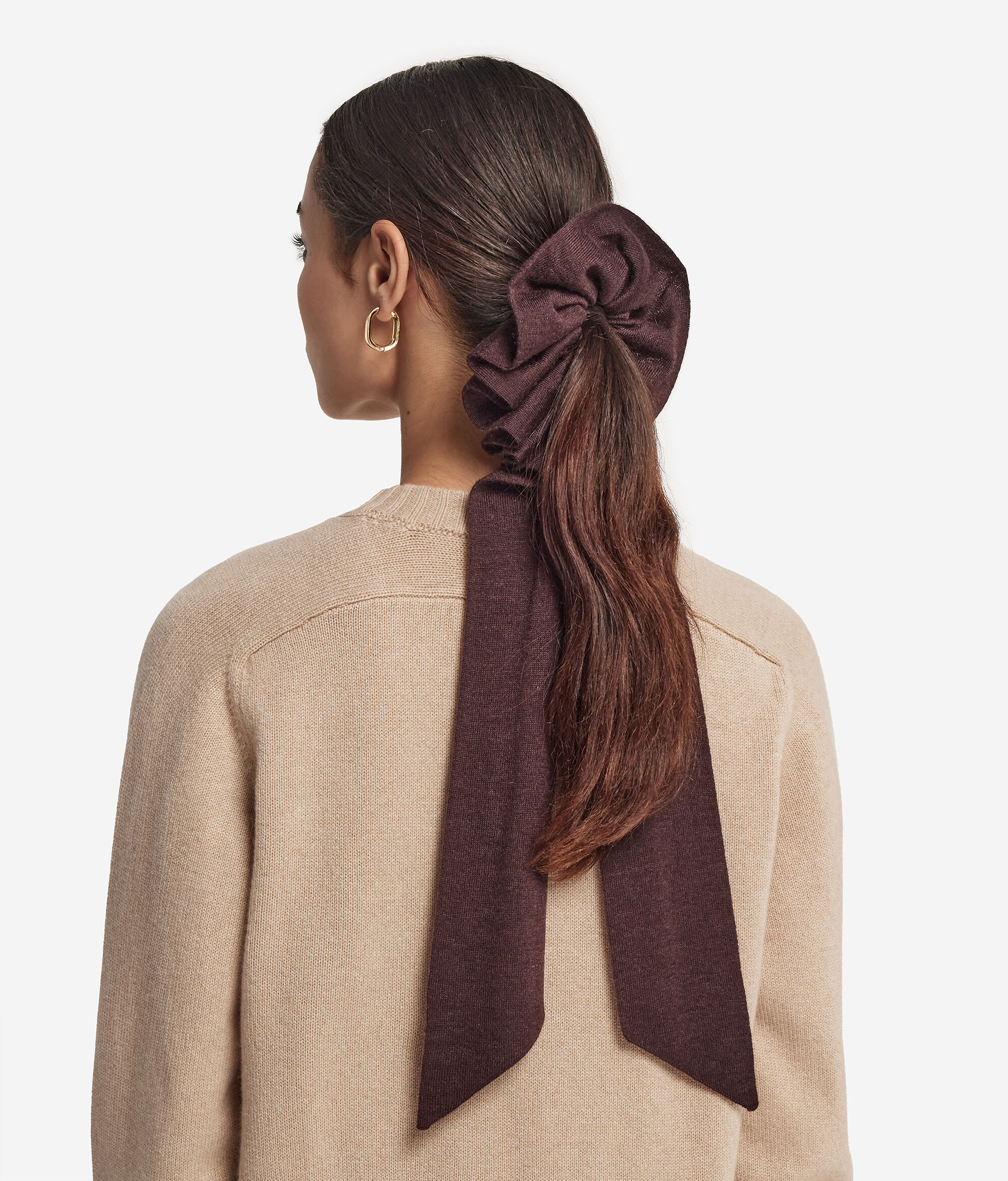 Kaszmirowa gumka scrunchie