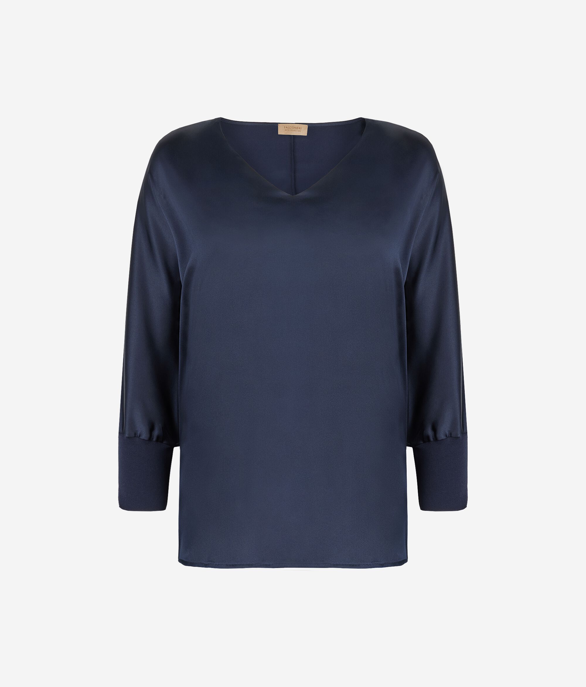 V-Neck Silk Blouse
