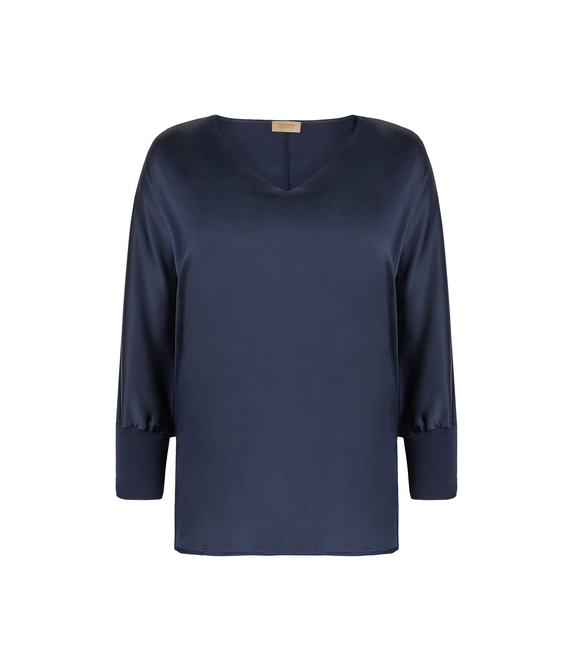 V-Neck Silk Blouse