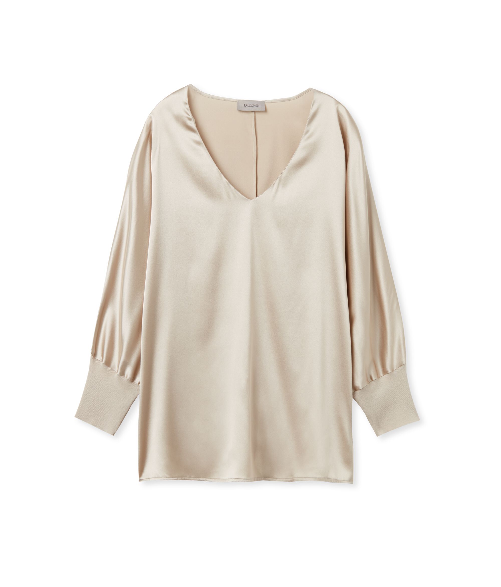 V-Neck Silk Blouse