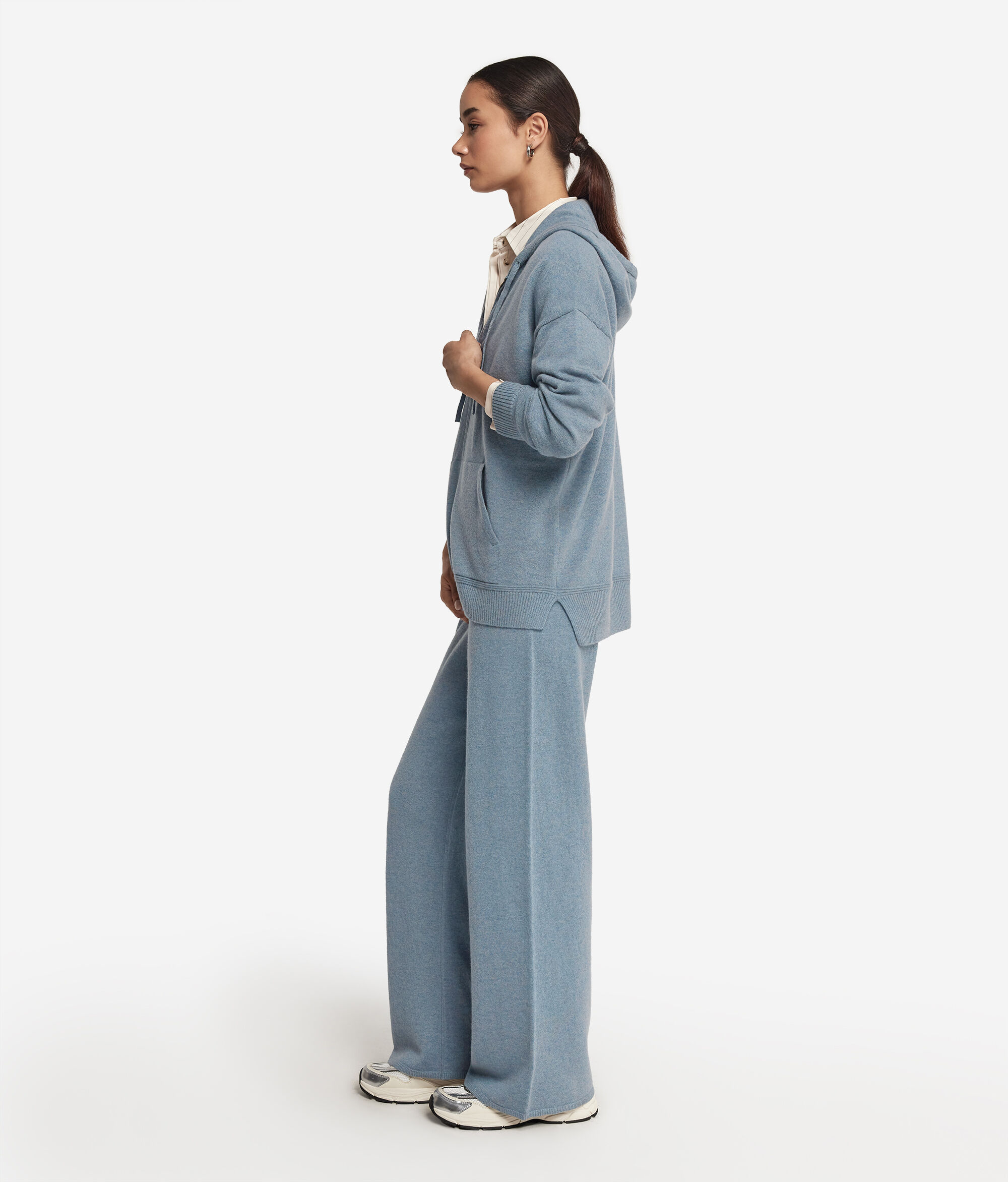 Hooded Ultrasoft Cashmere Sweatshirt