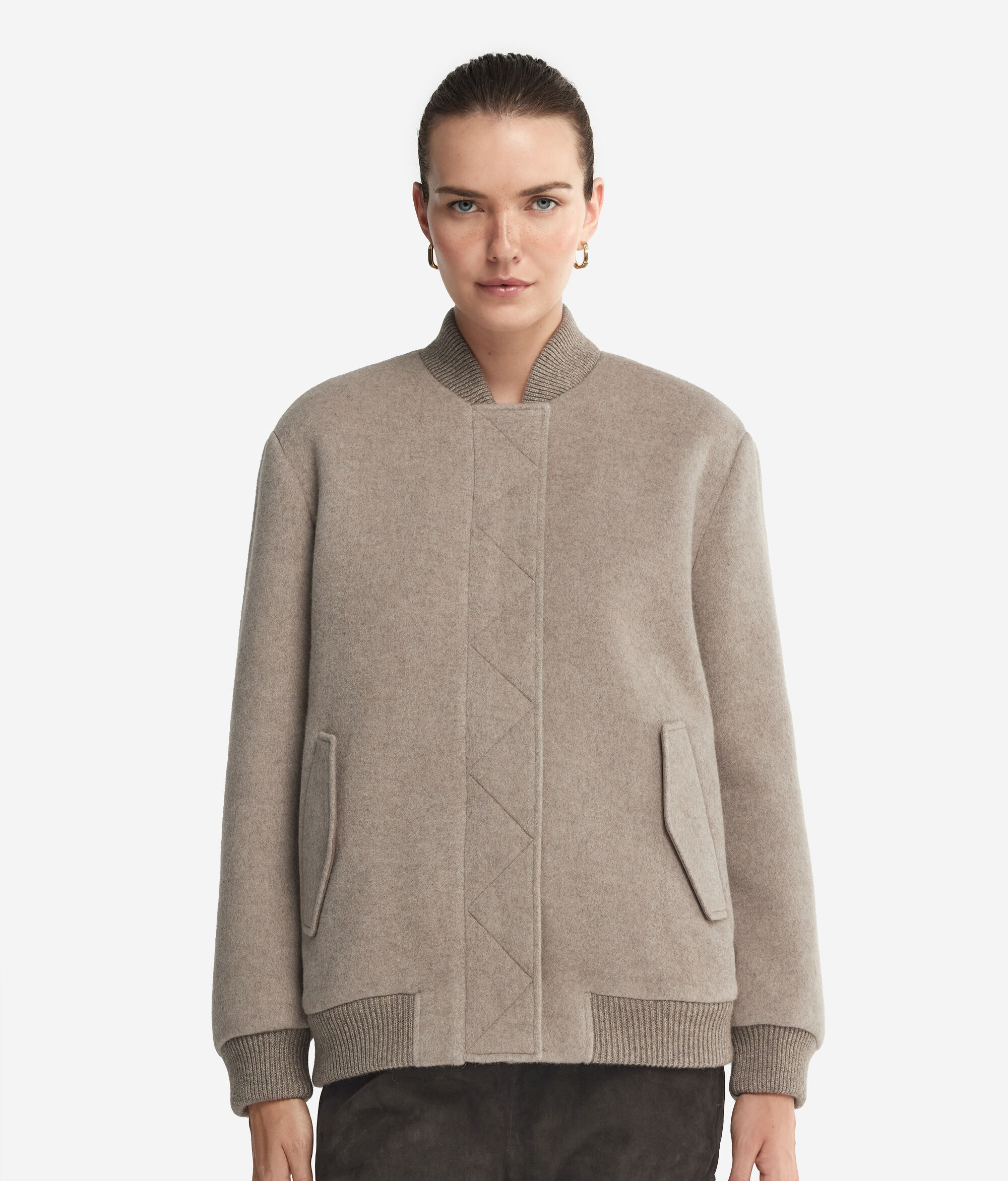 Cashmere Bomber Jacket