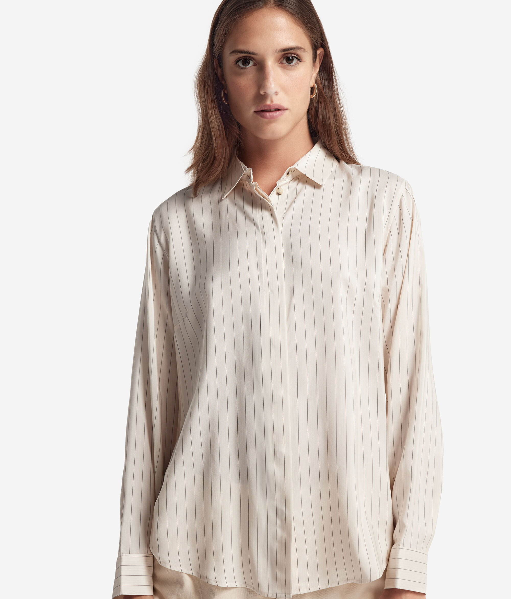 Striped Silk Shirt
