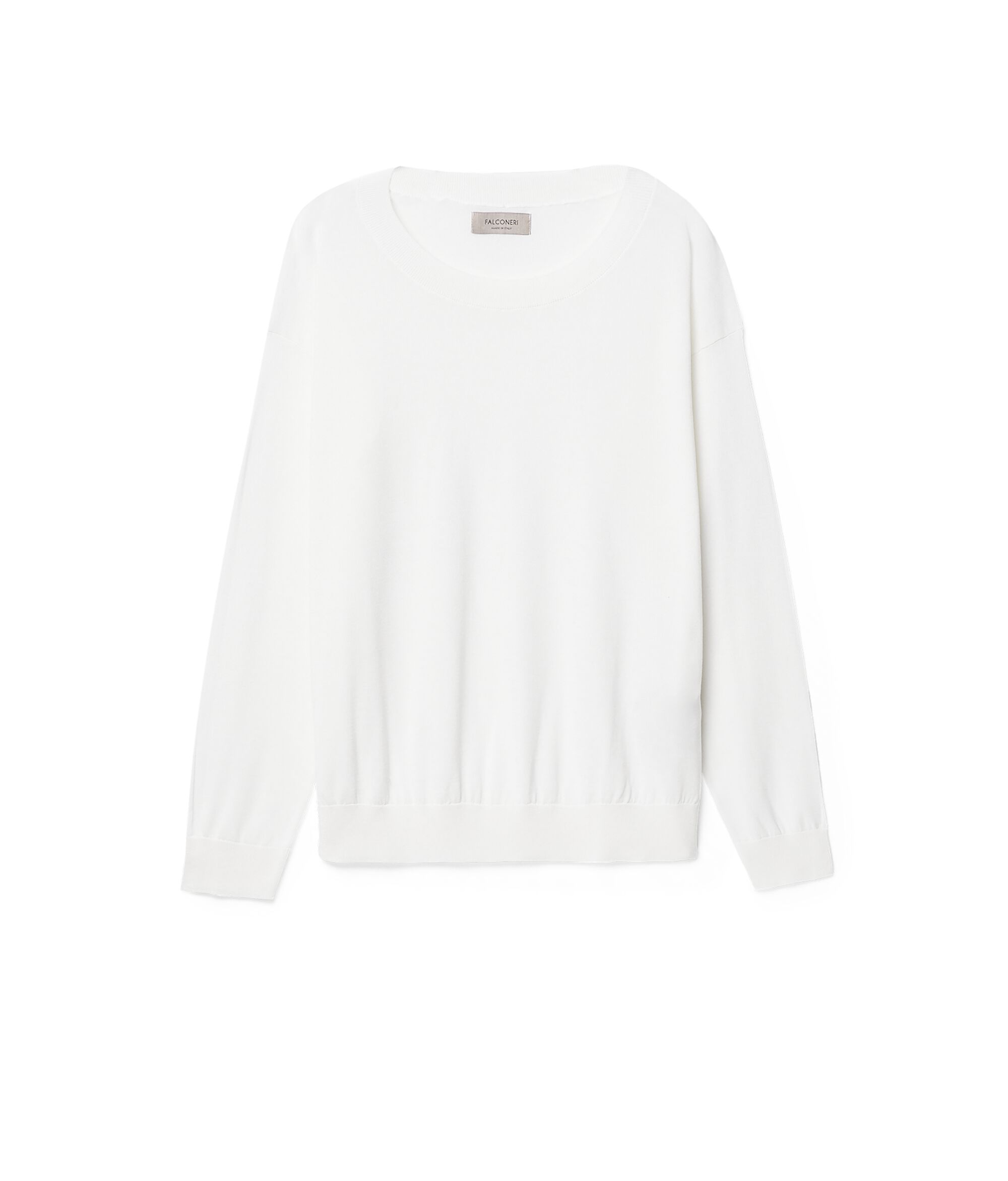 Silk and Cotton Round-Neck Jumper