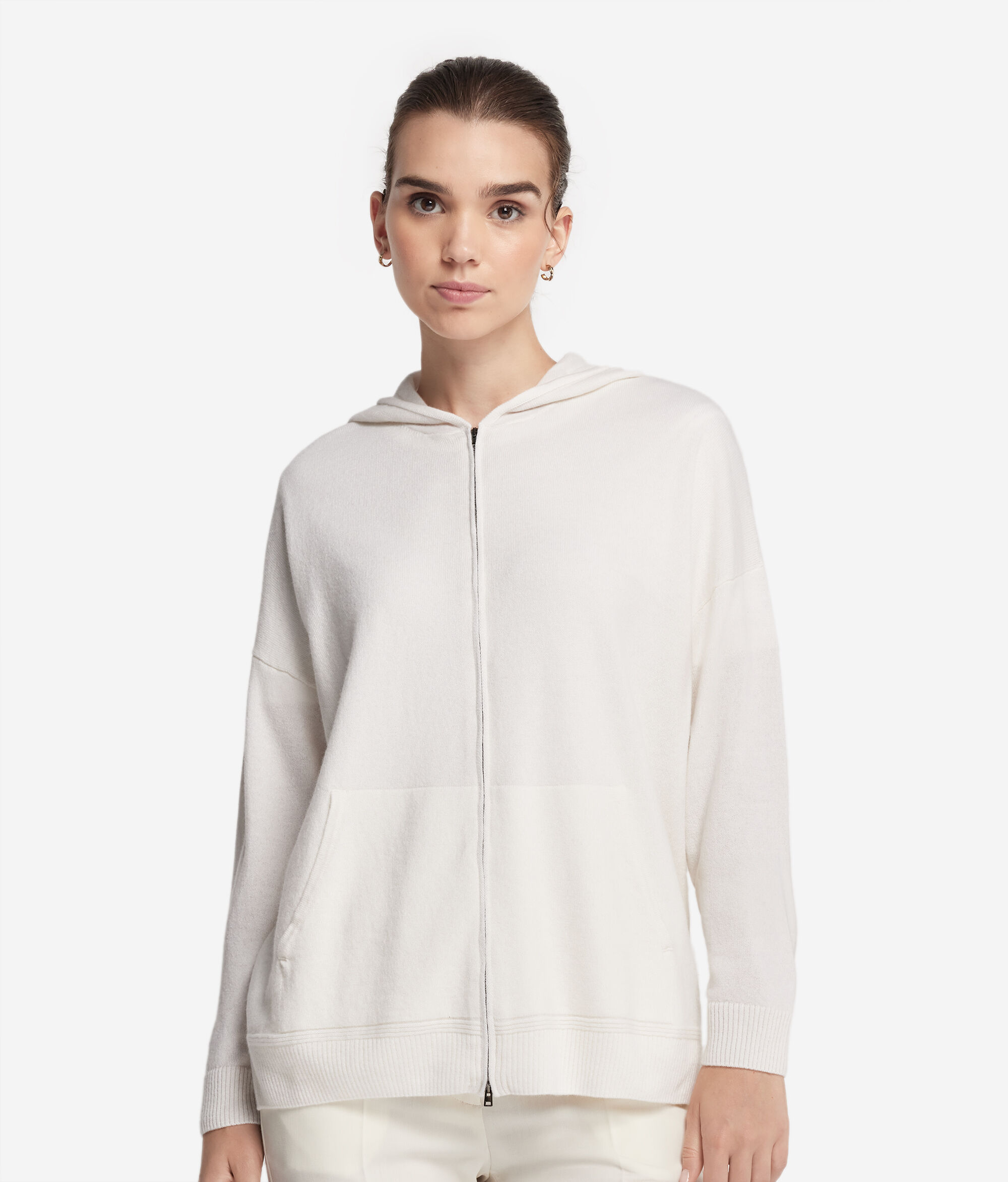 Sweatshirt aus Kaschmir Ultrasoft mit Kapuze