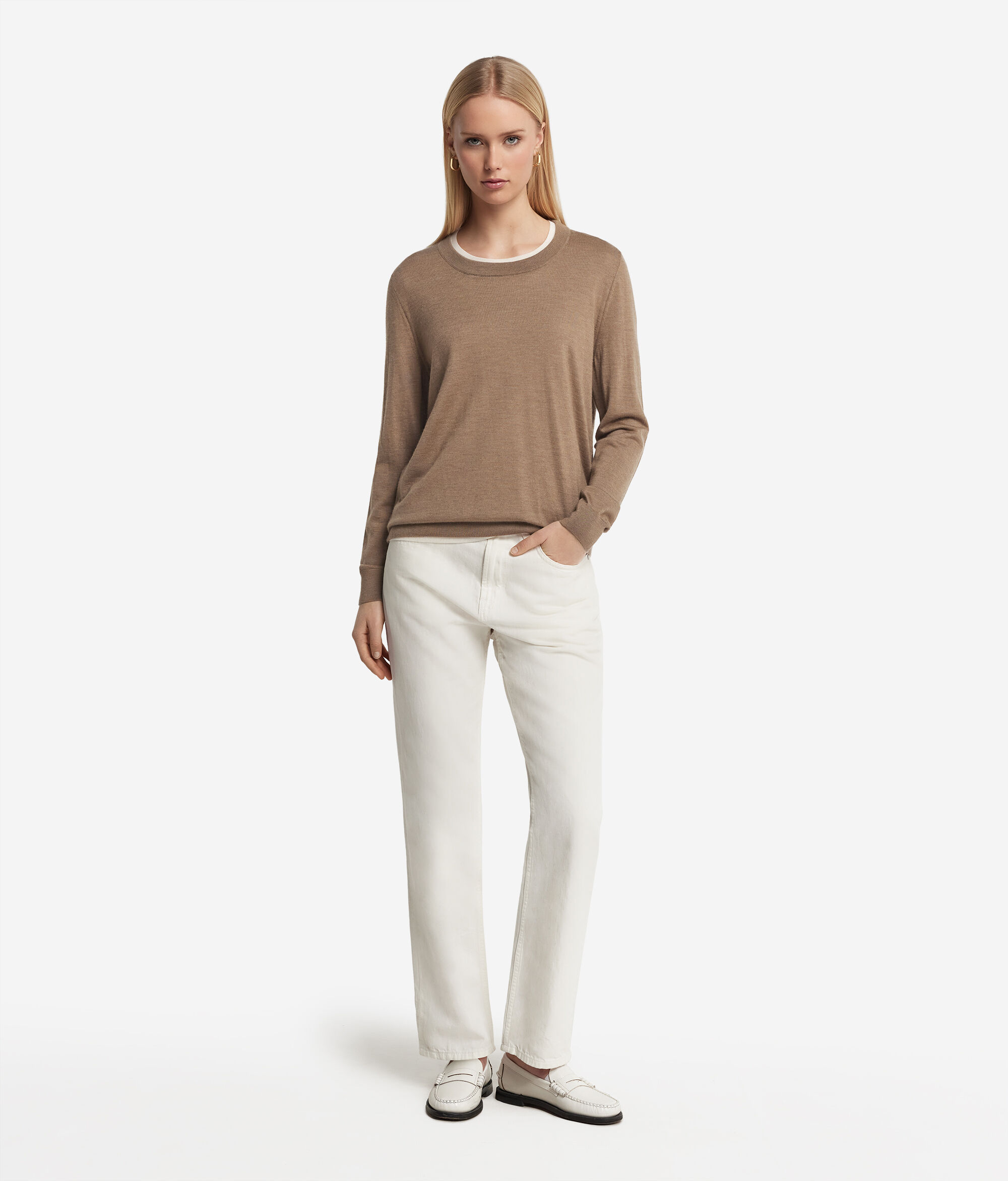 Crew Neck Ultrafine Cashmere Jumper