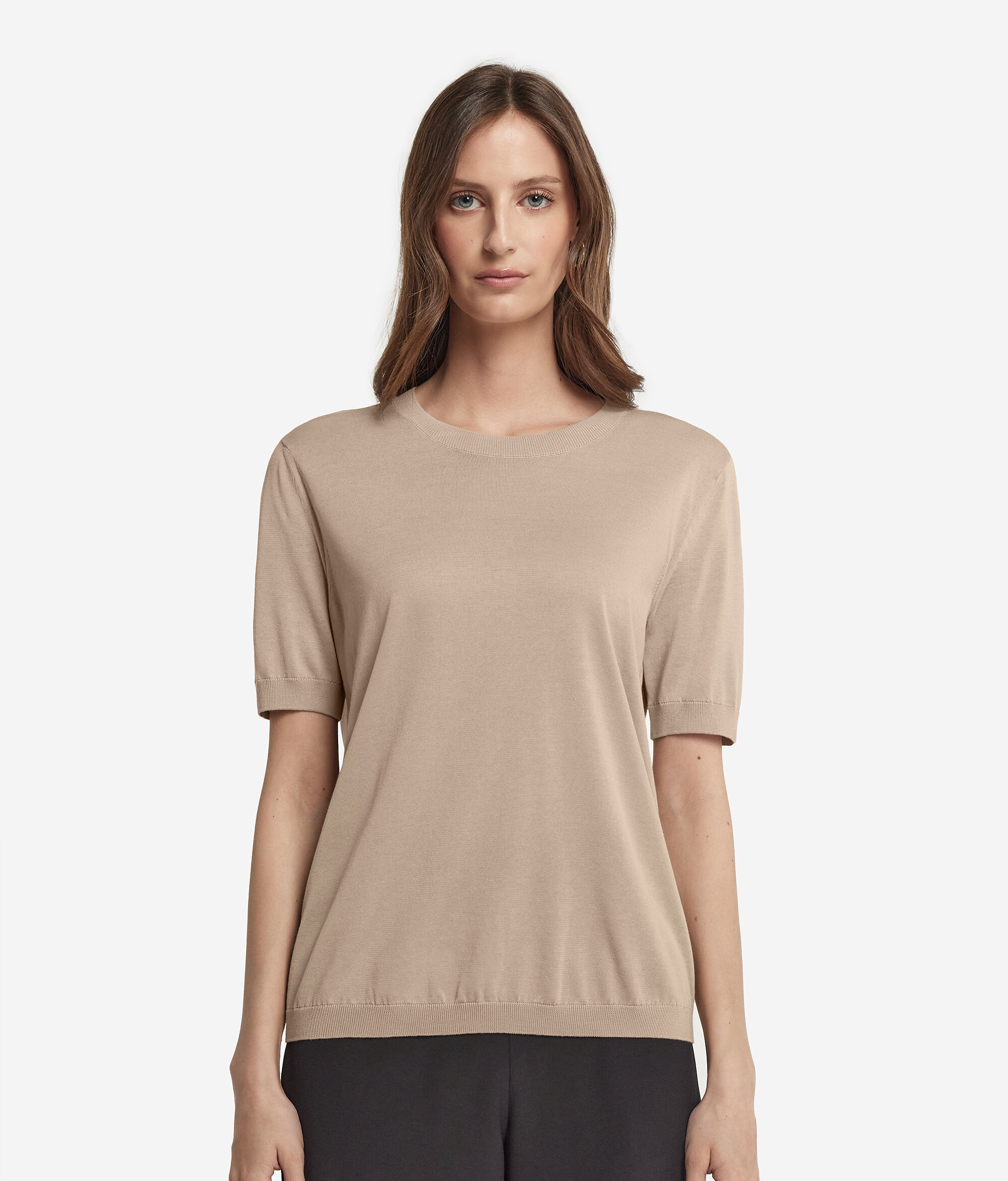Crew-Neck Cotton T-Shirt Fresh