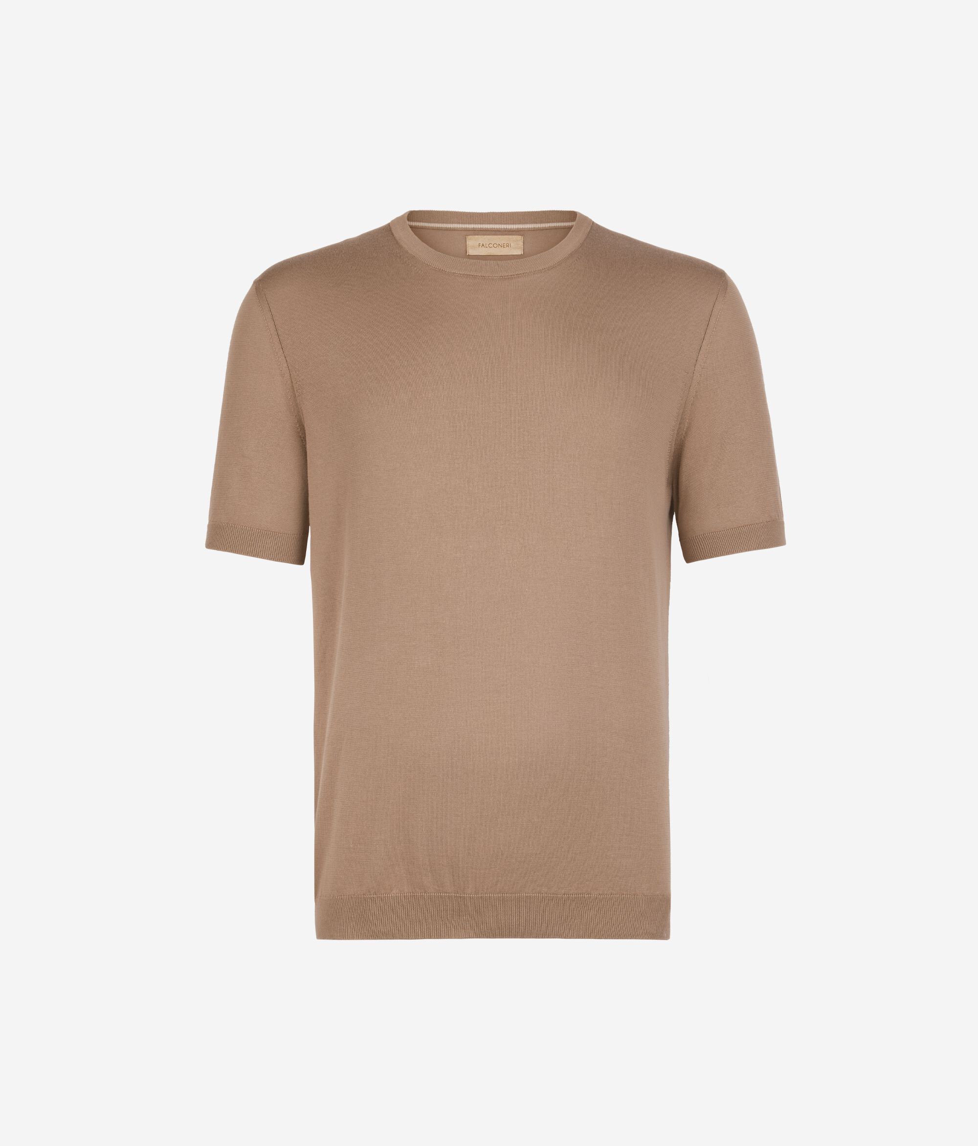 Κοντομάνικο T-Shirt με Στρογγυλή Λαιμόκοψη από Βαμβάκι Fresh
