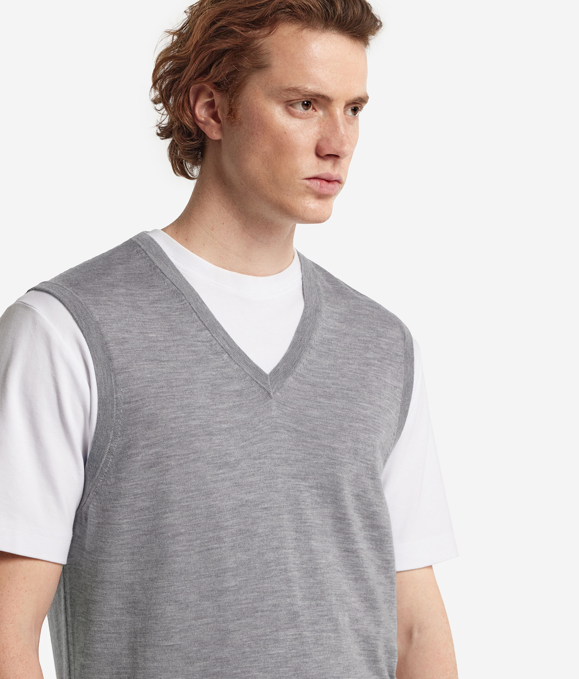 Γιλέκο με Λαιμόκοψη V από Ultrafine Cashmere