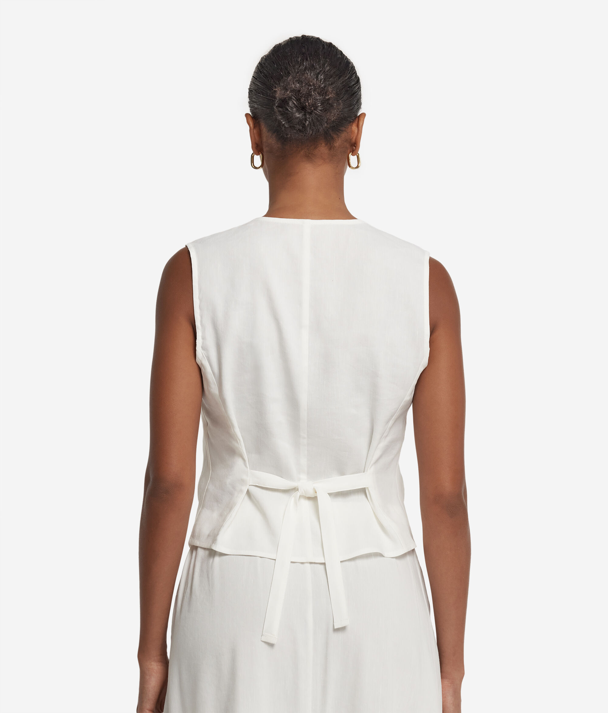 Linen and Viscose Gilet