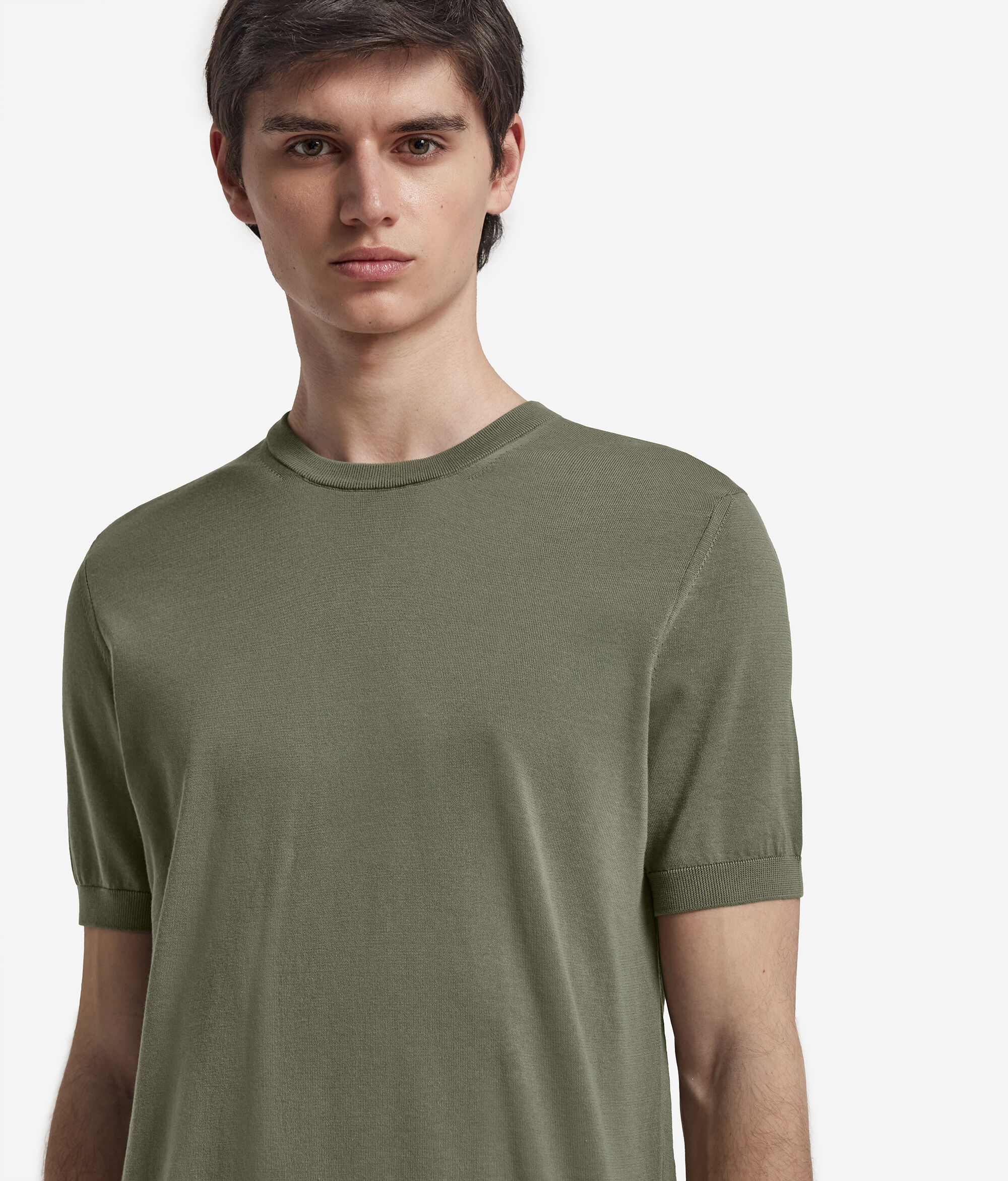 フレッシュコットン クルーネック ショートスリーブ Tシャツ