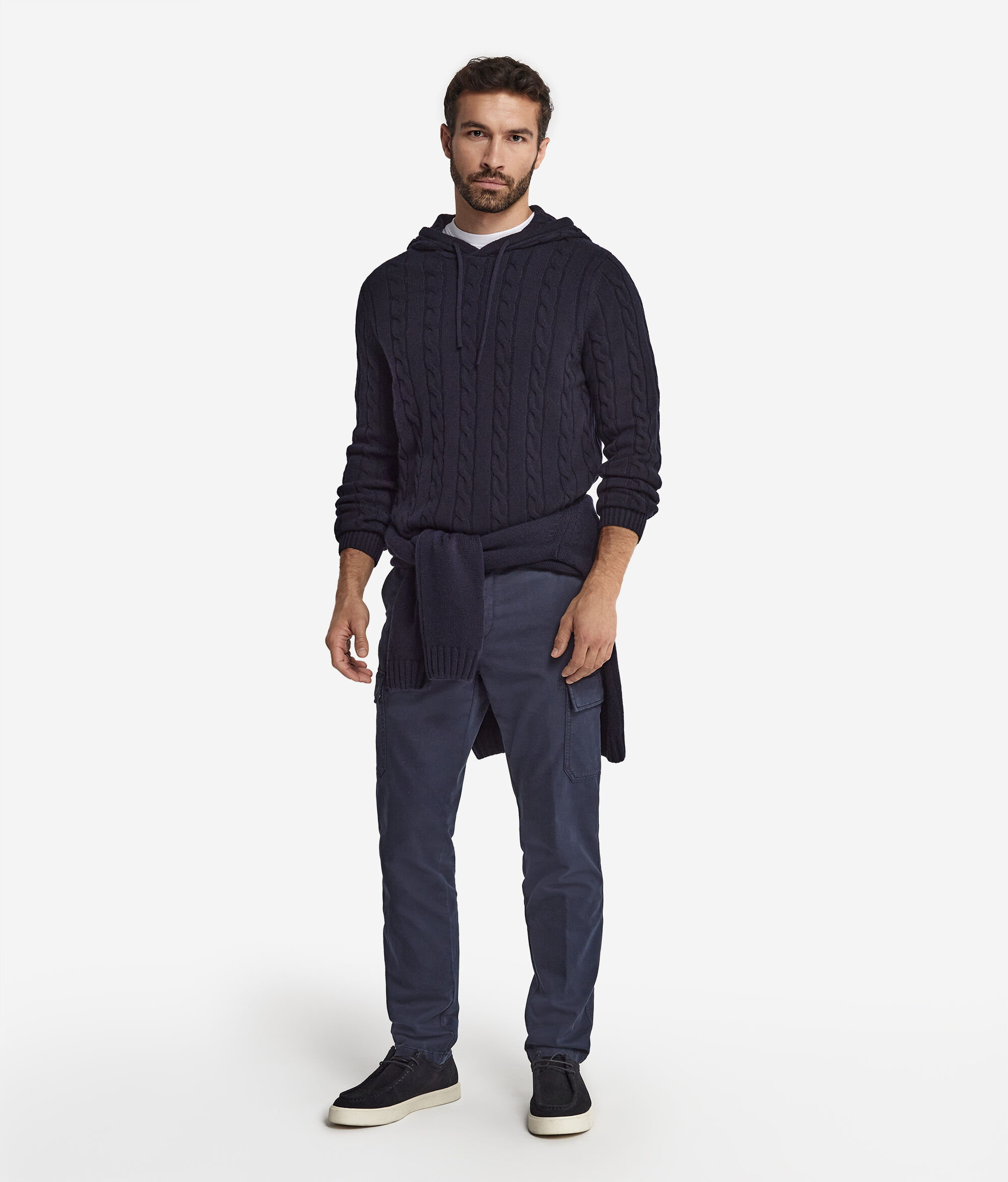 Sweatshirt mit Zopfmuster aus Kaschmir Ultrasoft