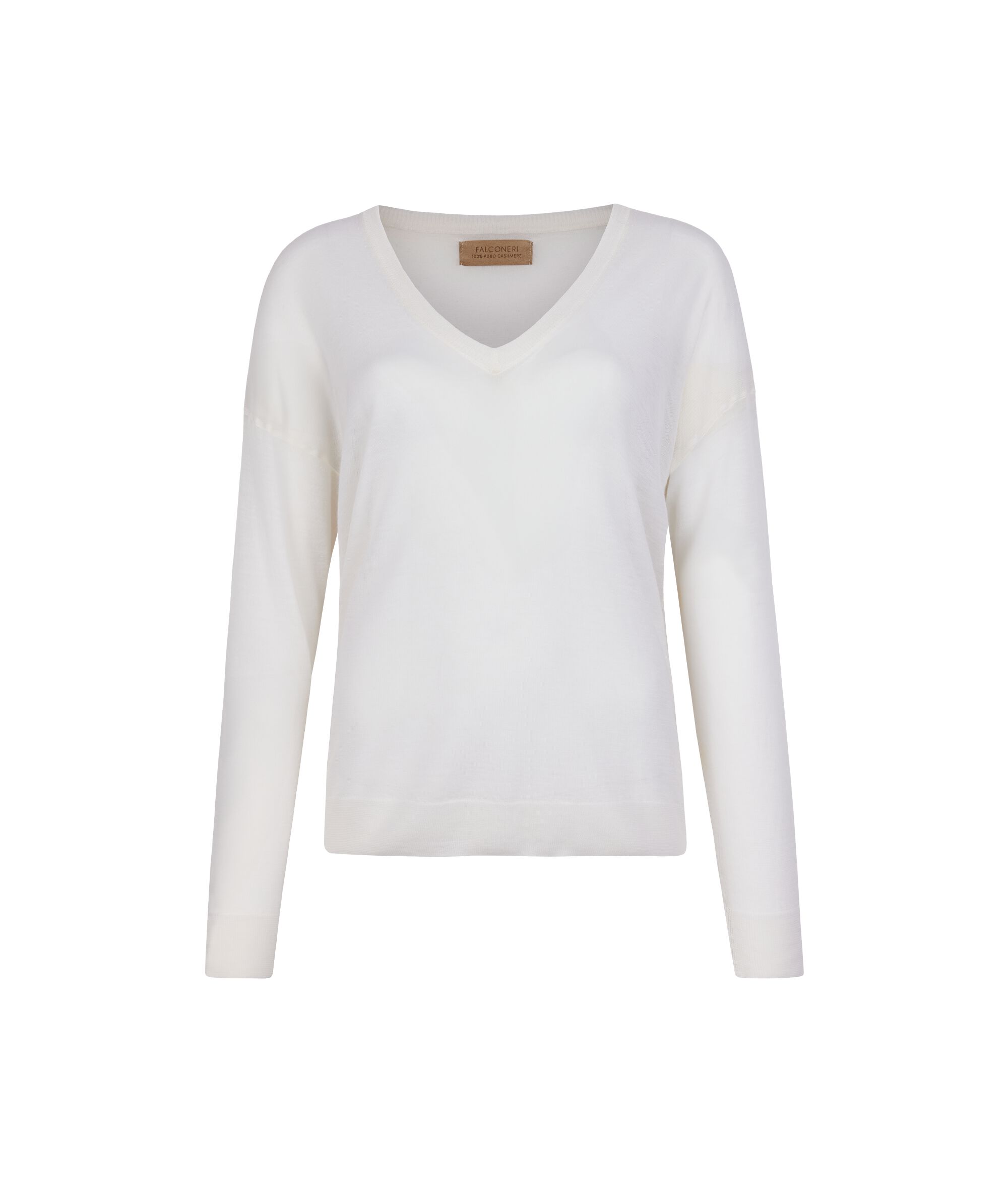 Pullover mit tiefem V-Ausschnitt aus Kaschmir Airfine