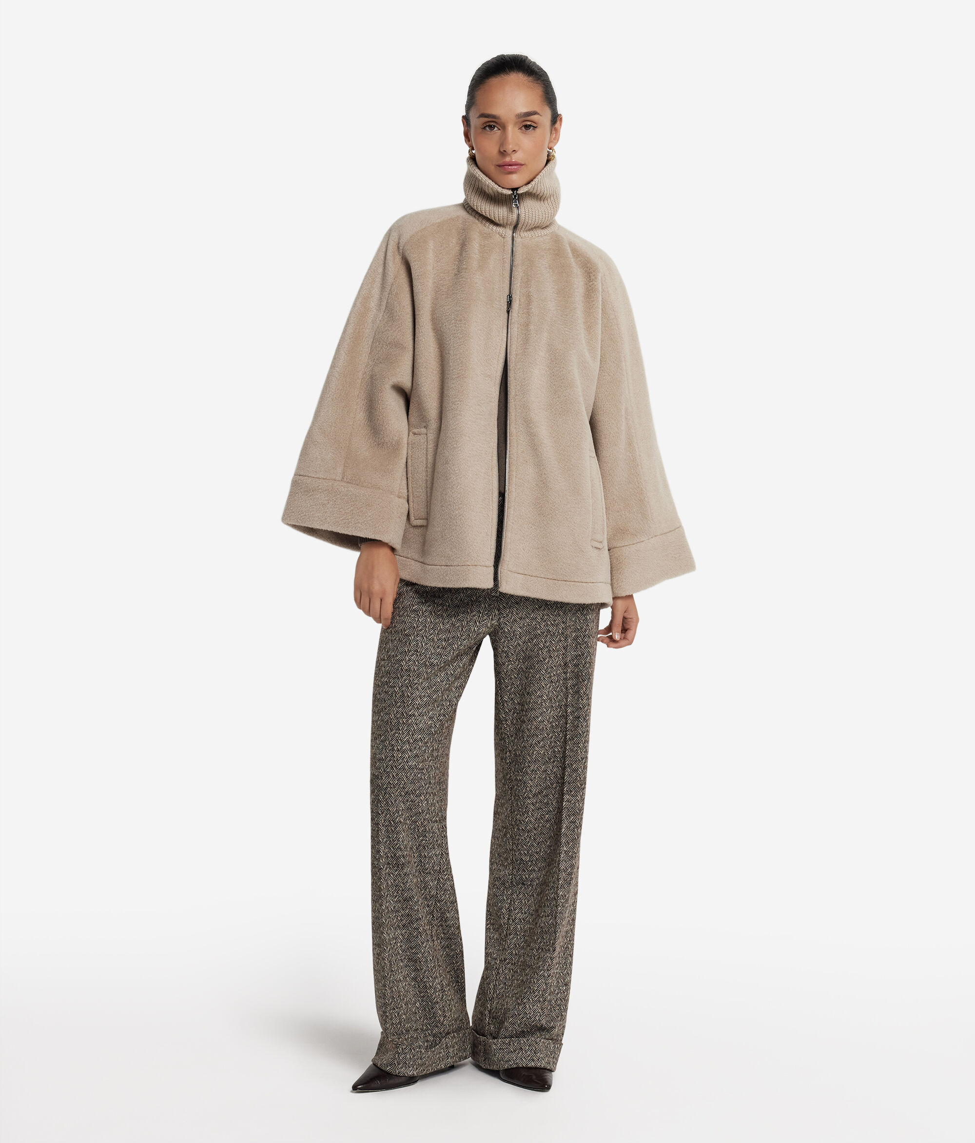 Narzutka na suwak z kaszmiru