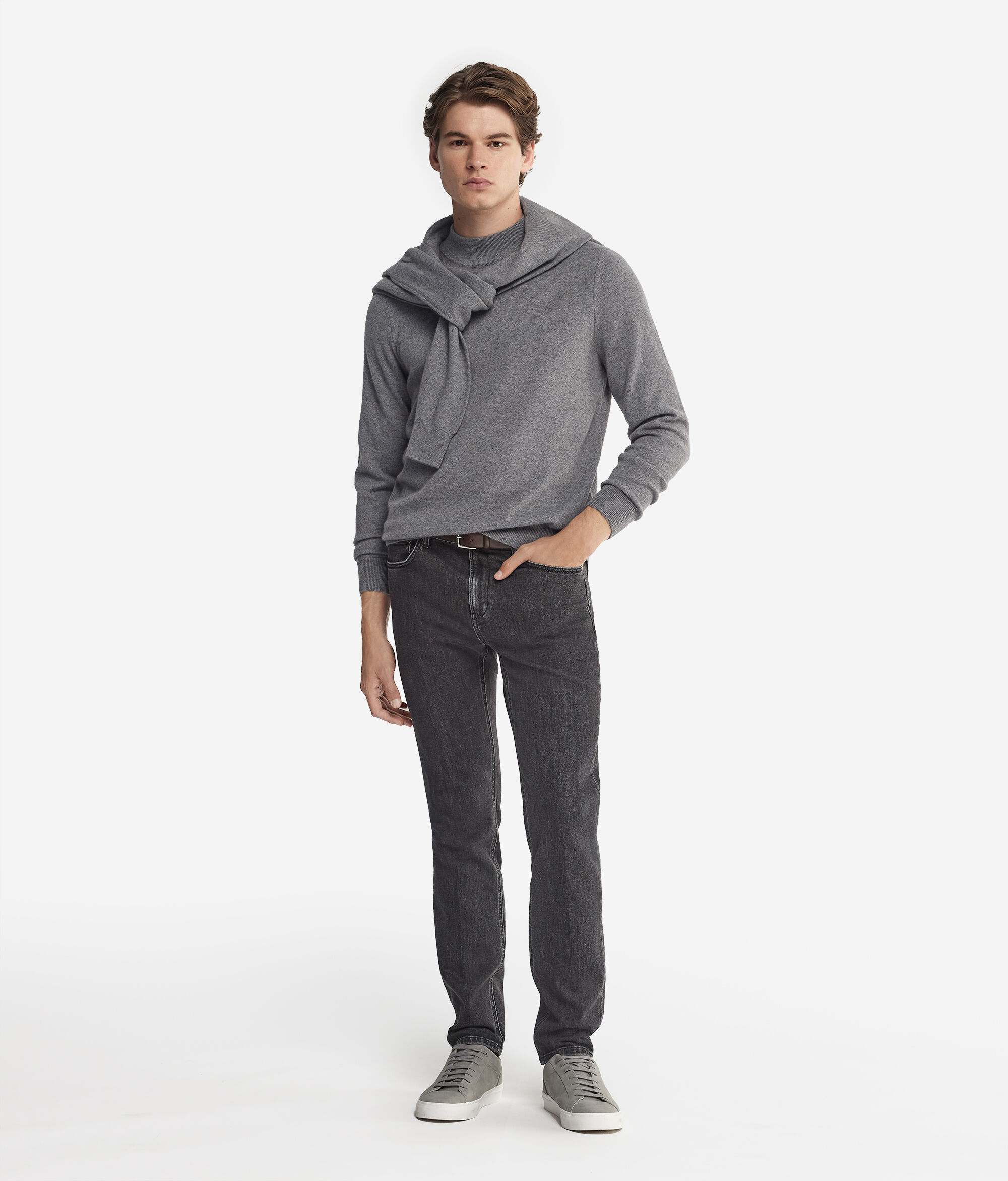 Pull à col montant en cachemire ultra-doux