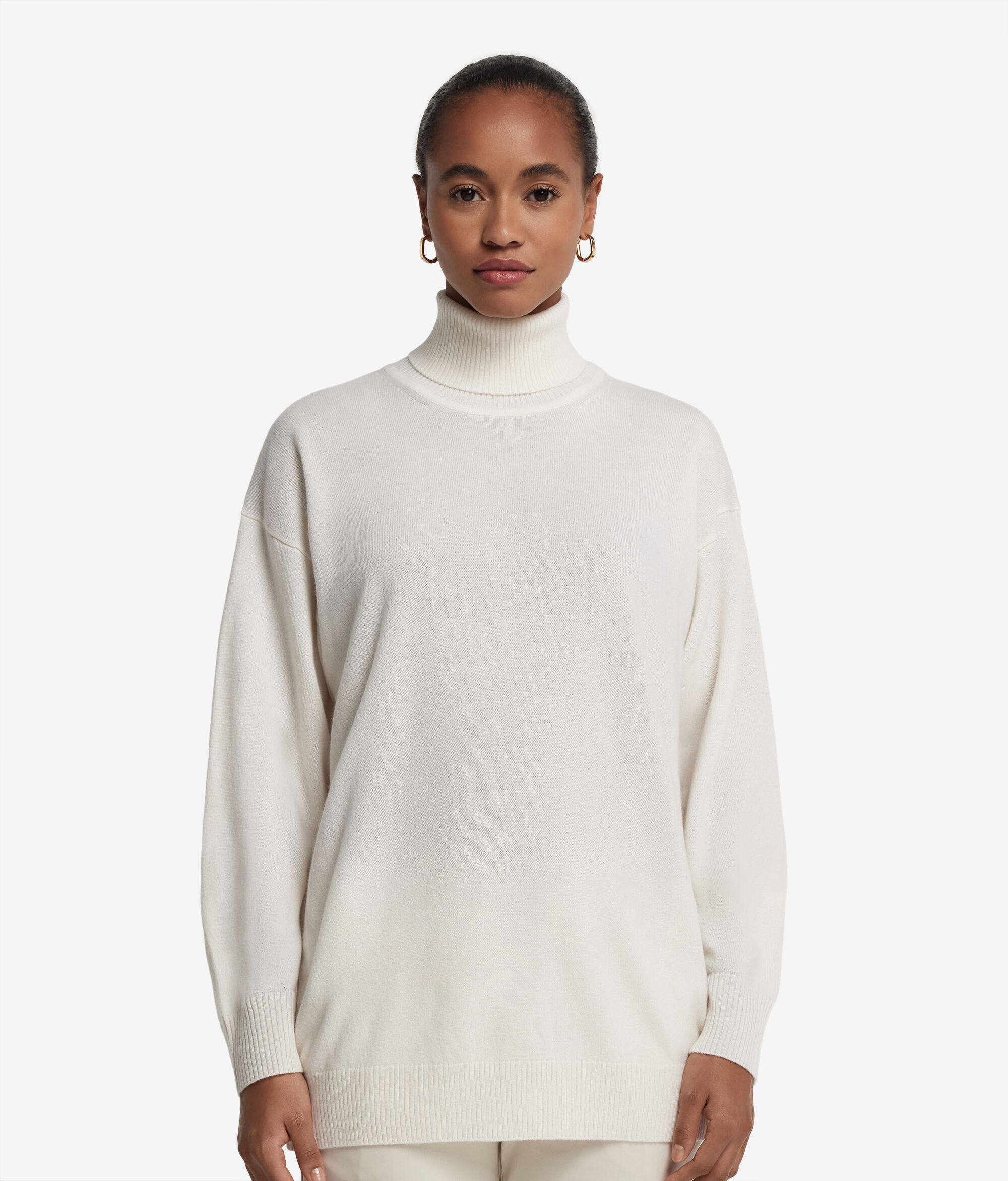 Ultrasoft Cashmere Turtleneck with Slits