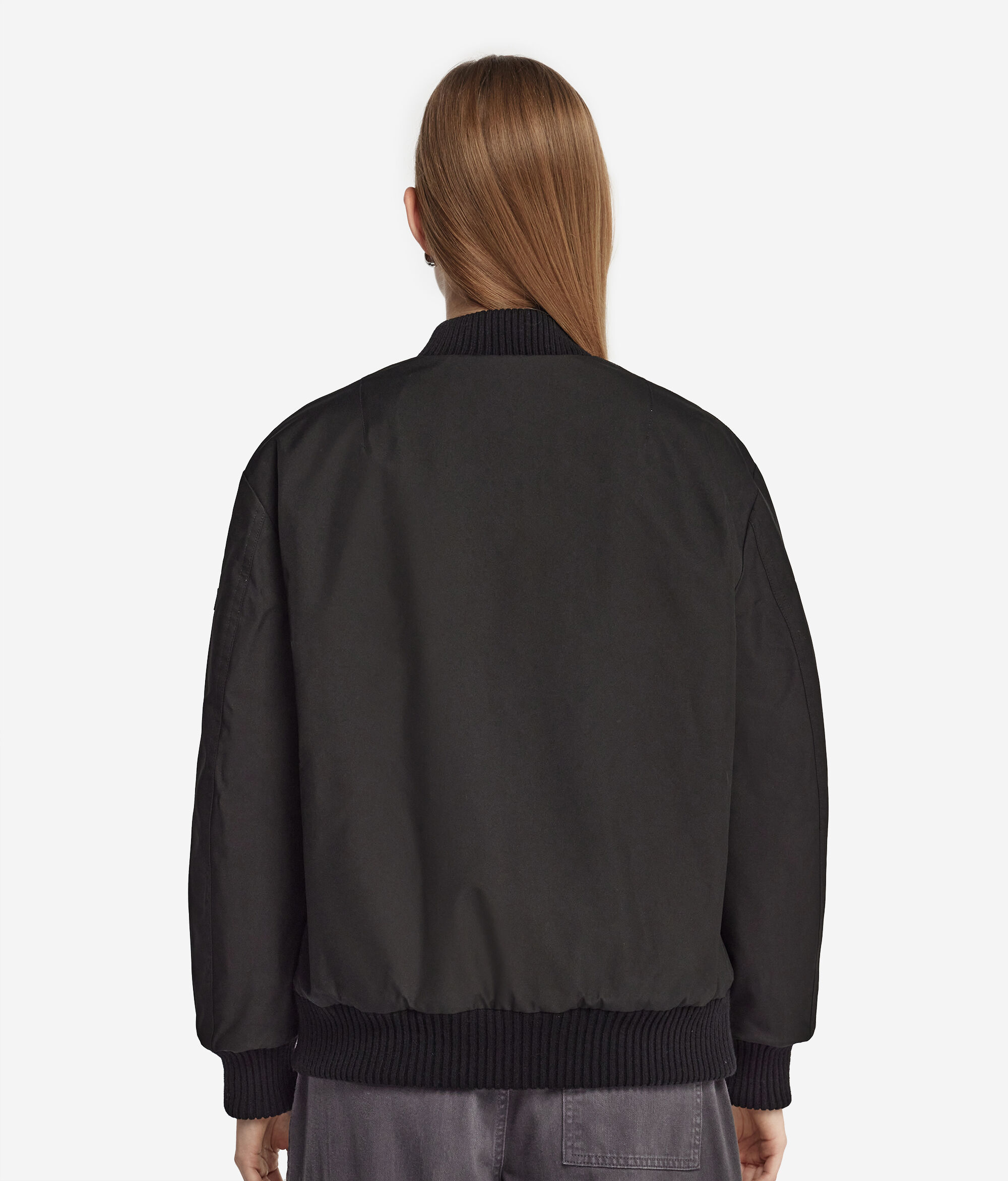 Blouson aviateur réversible avec intérieur en lapin