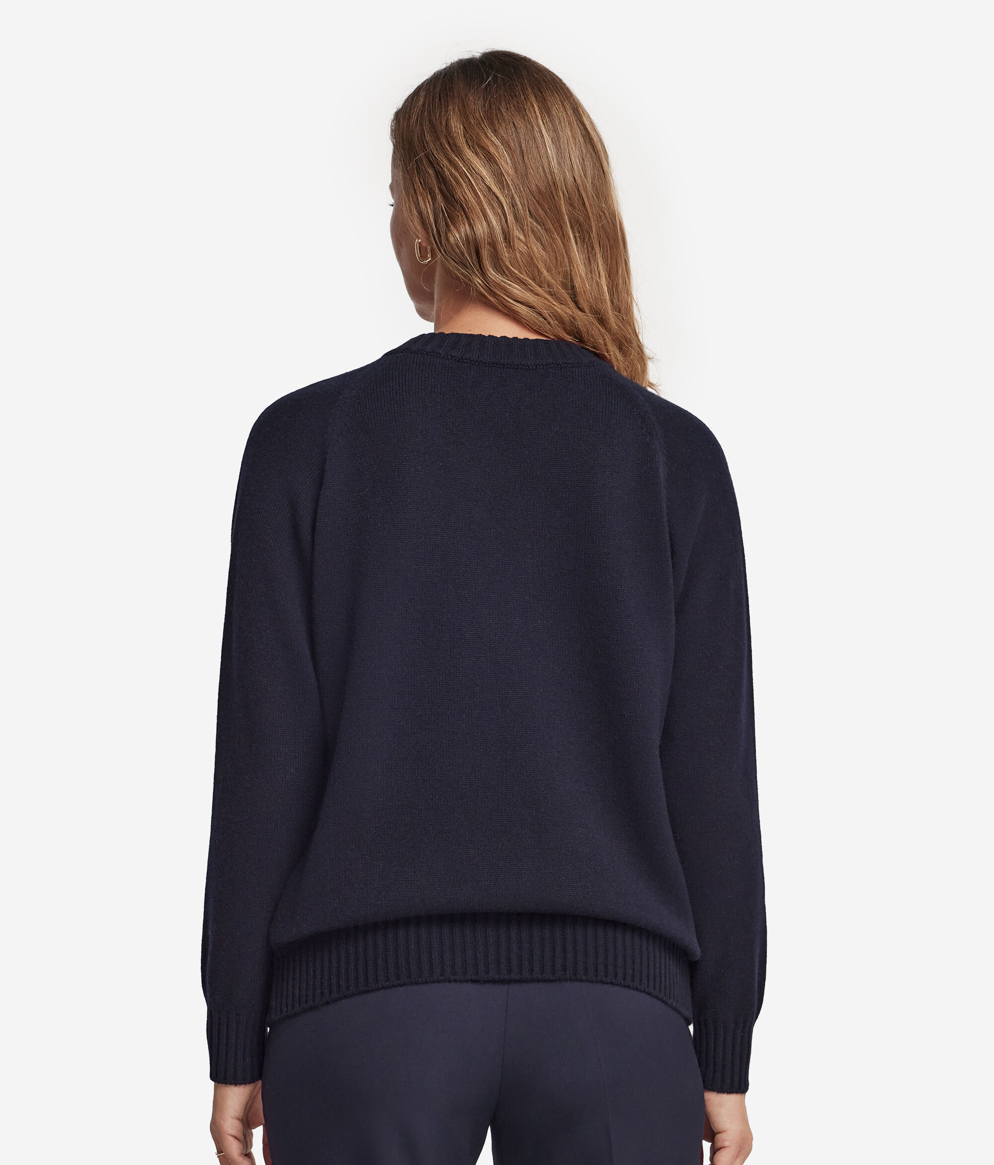 Ultrasoft Cashmere V-Neck Jumper with Set-In Sleeves